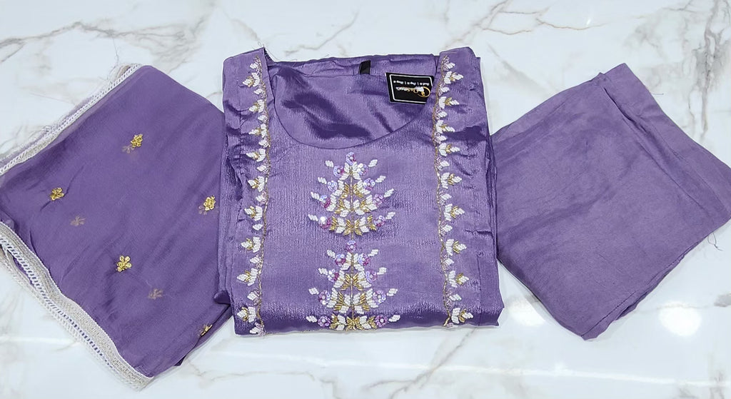 Vichitra Silk Umbrella Dress