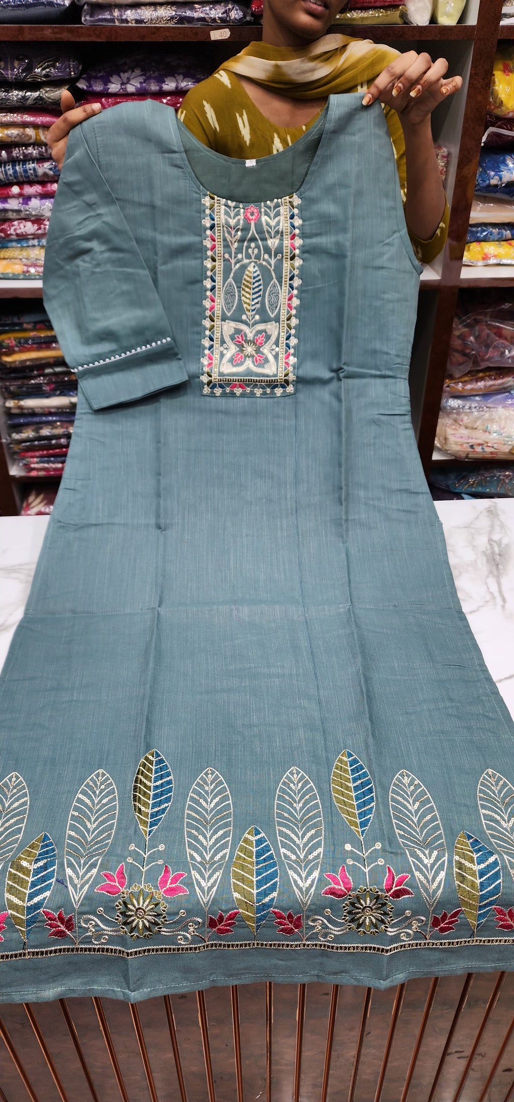 Cotton Threadwork Kurti