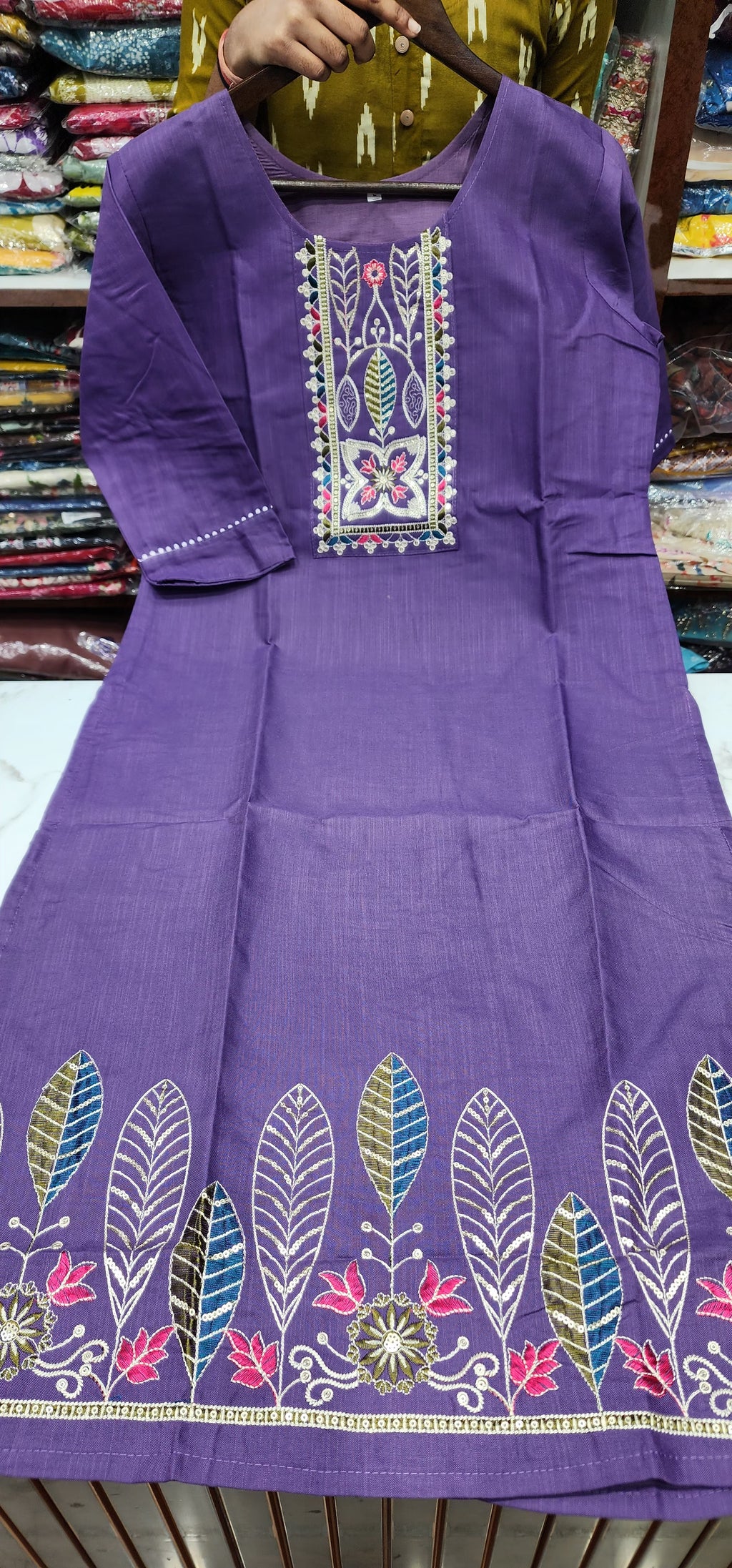 Cotton Threadwork Kurti