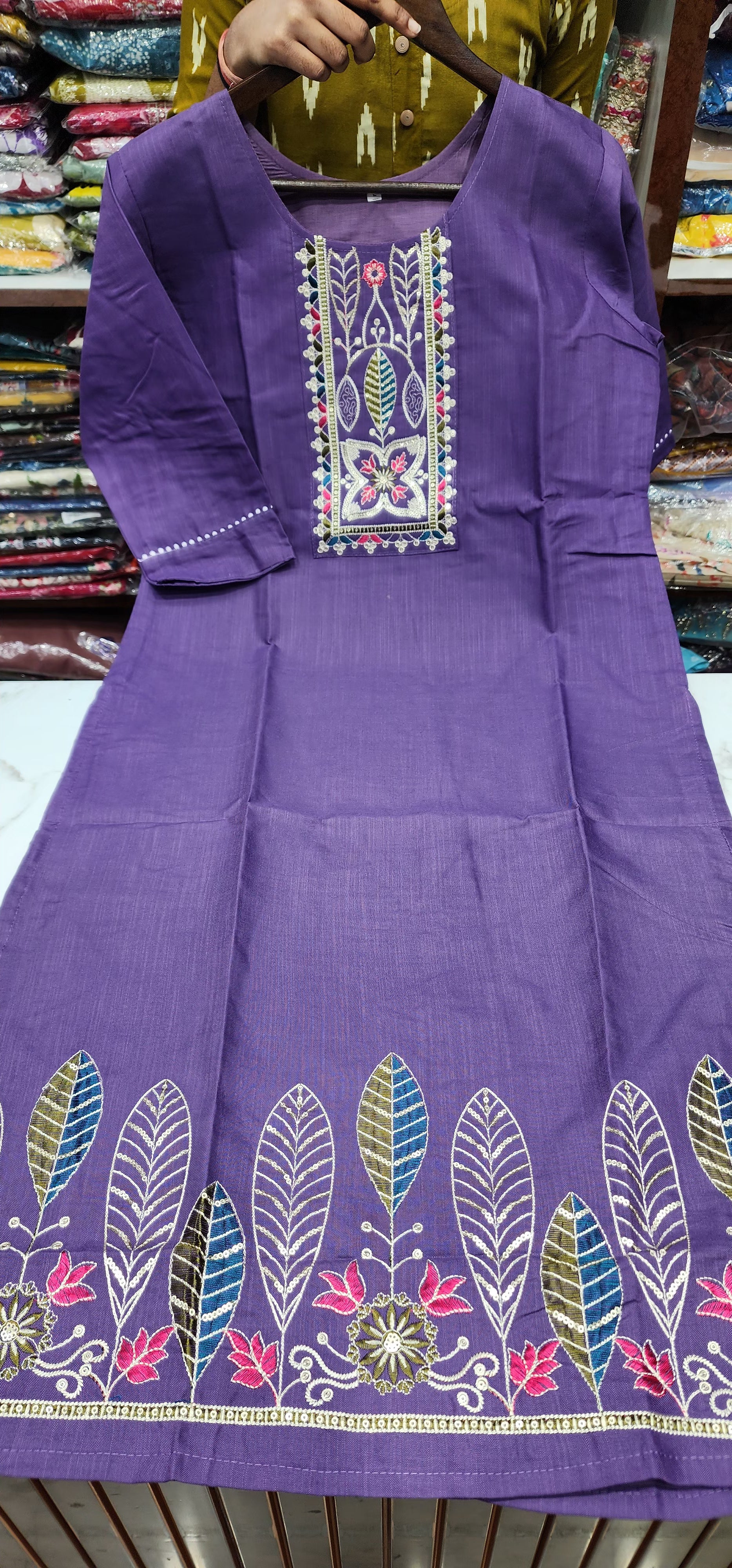 Cotton Threadwork Kurti