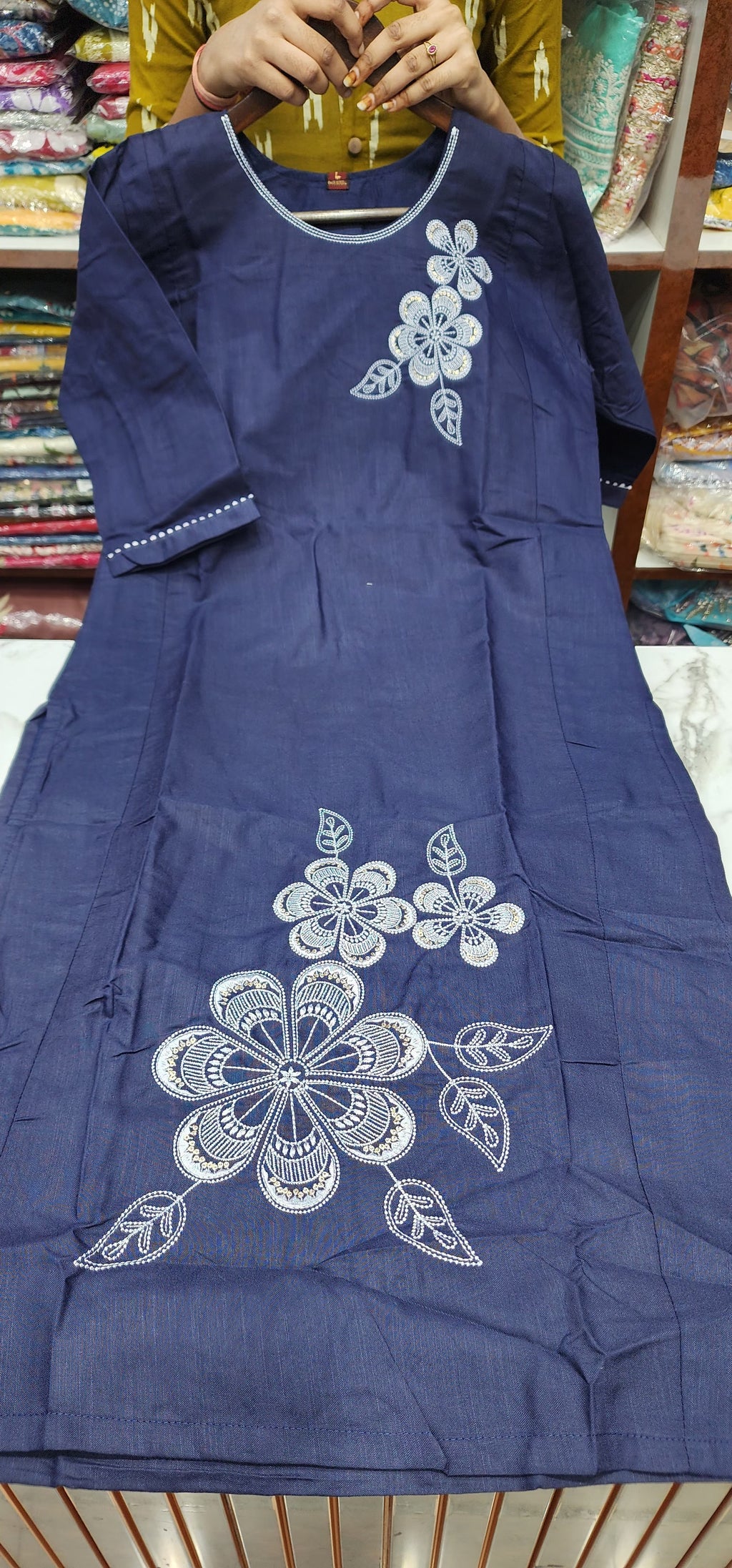 Cotton Threadwork Designer Kurti