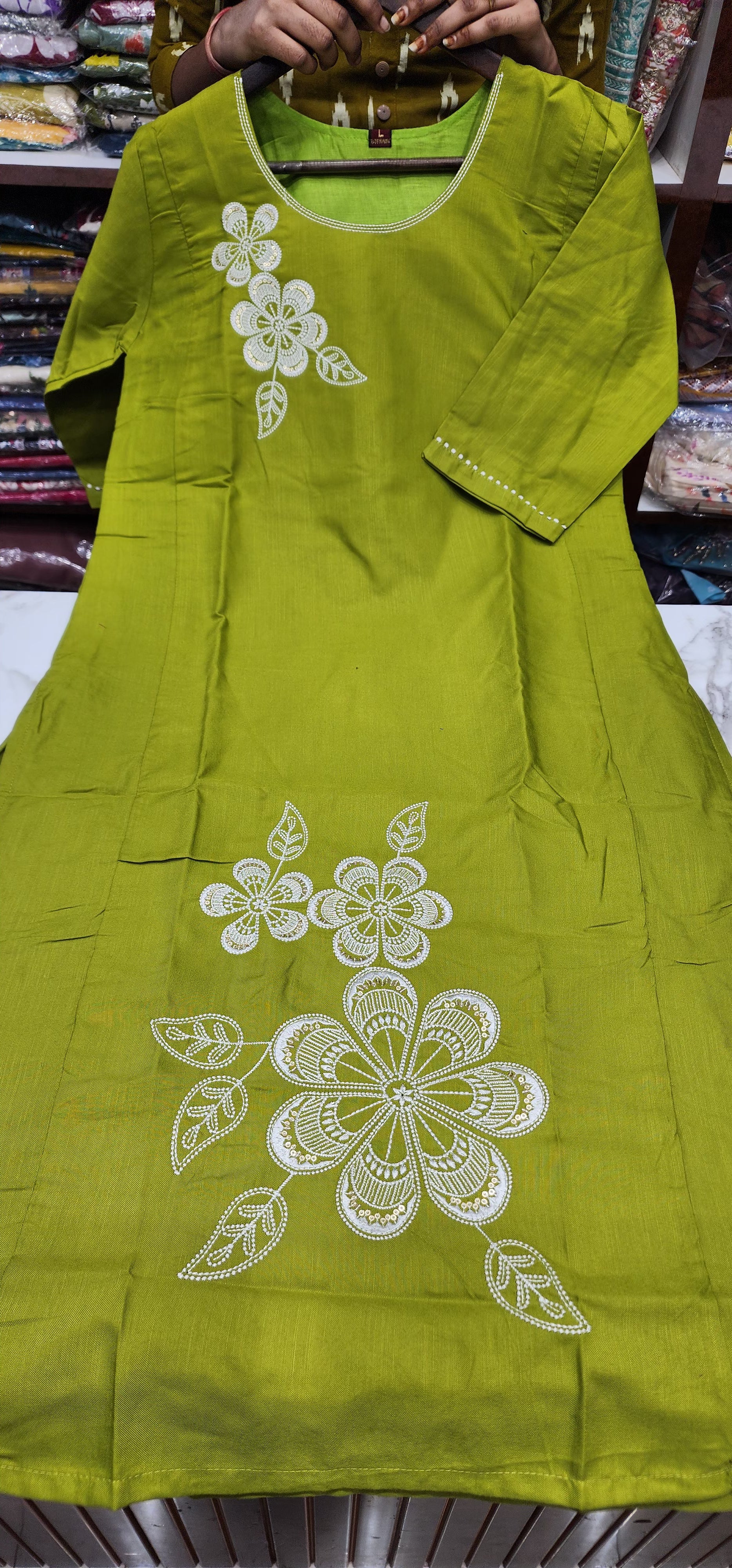 Cotton Threadwork Designer Kurti
