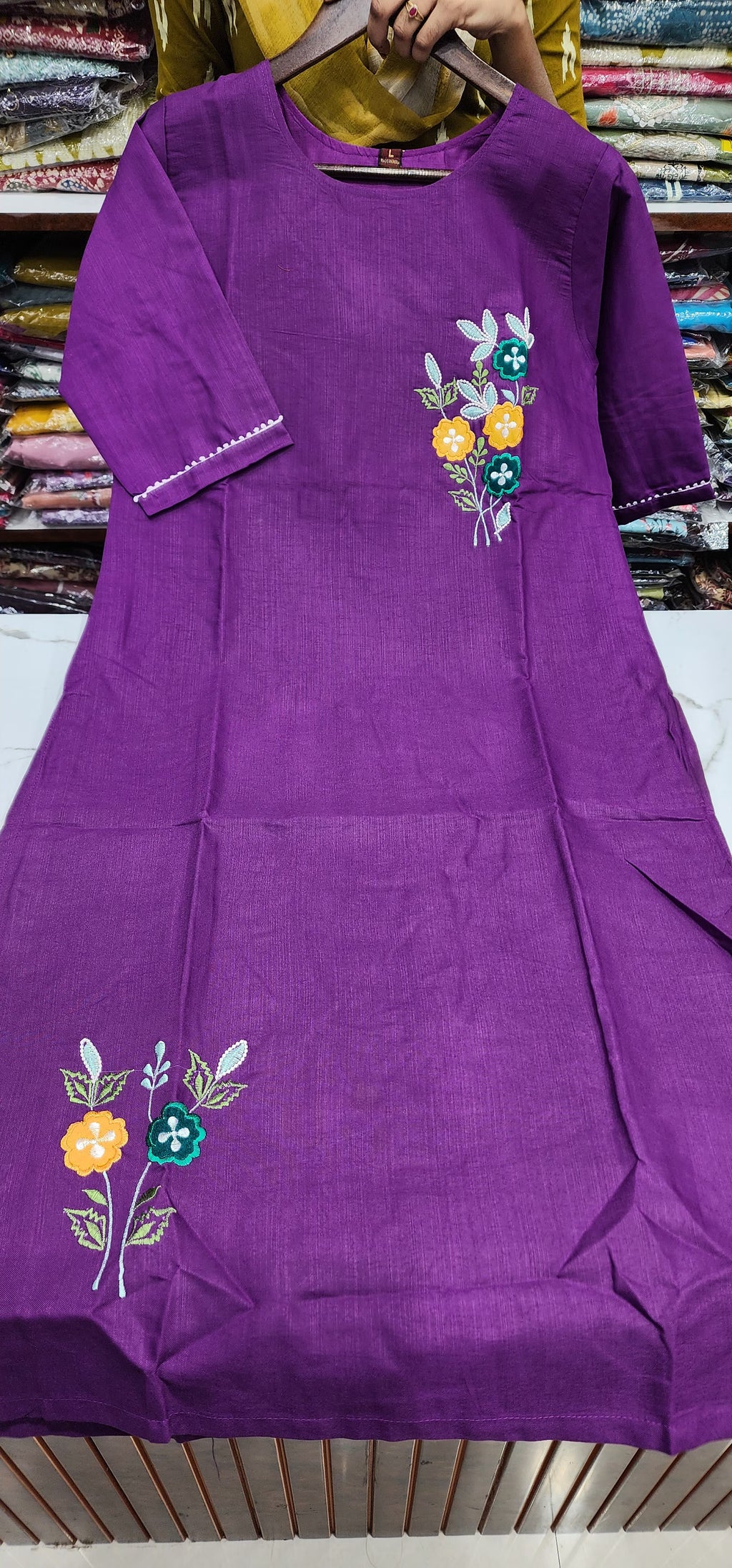 Cotton Threadwork Designer Kurti