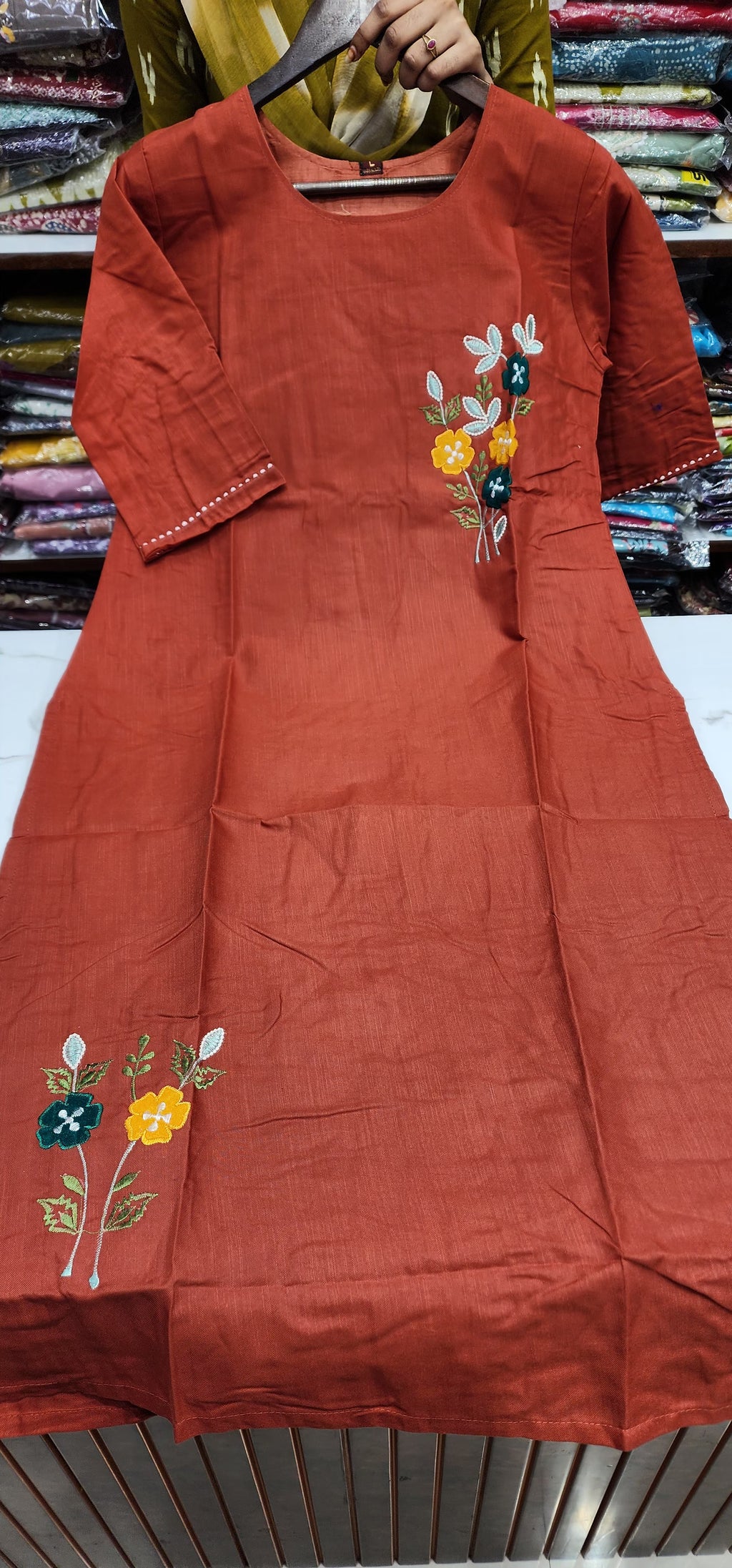 Cotton Threadwork Designer Kurti
