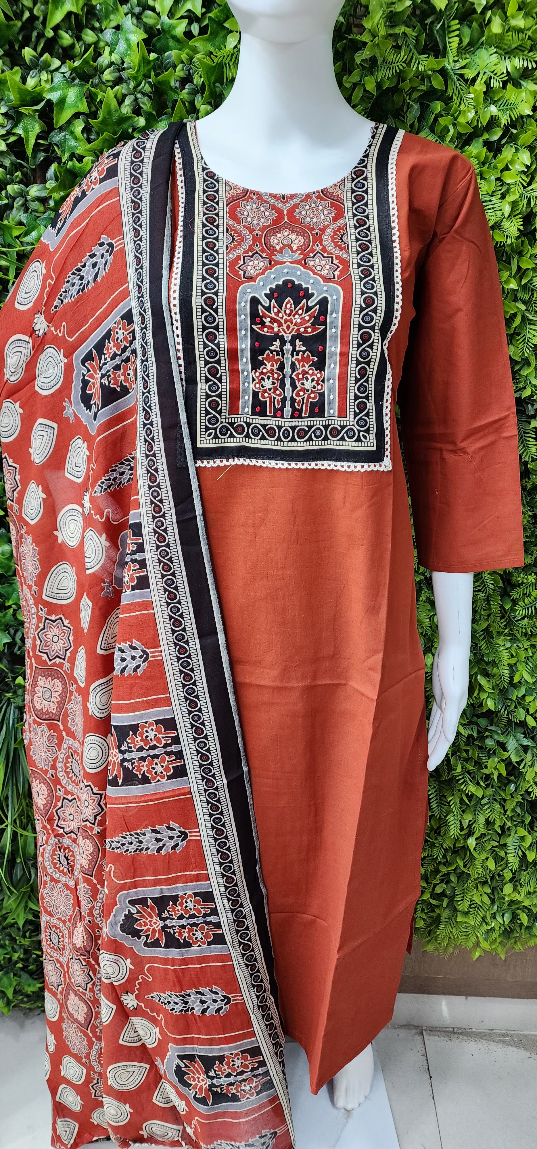 Cotton Ajrak Dress