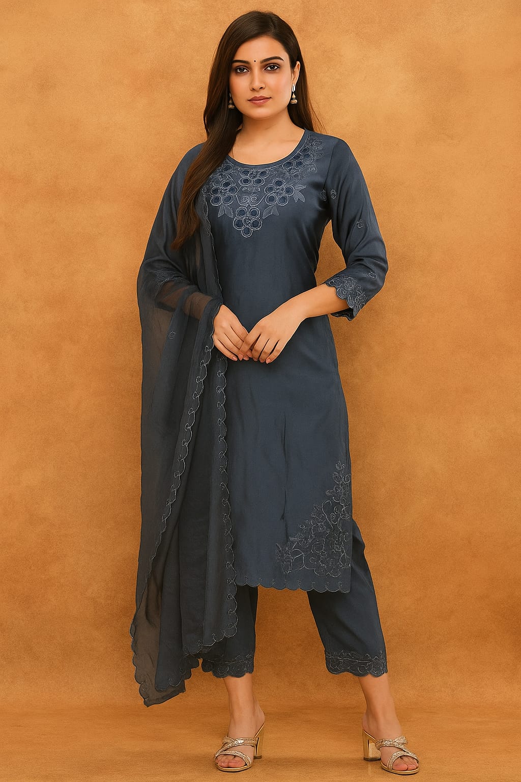 Linen Designer Dress