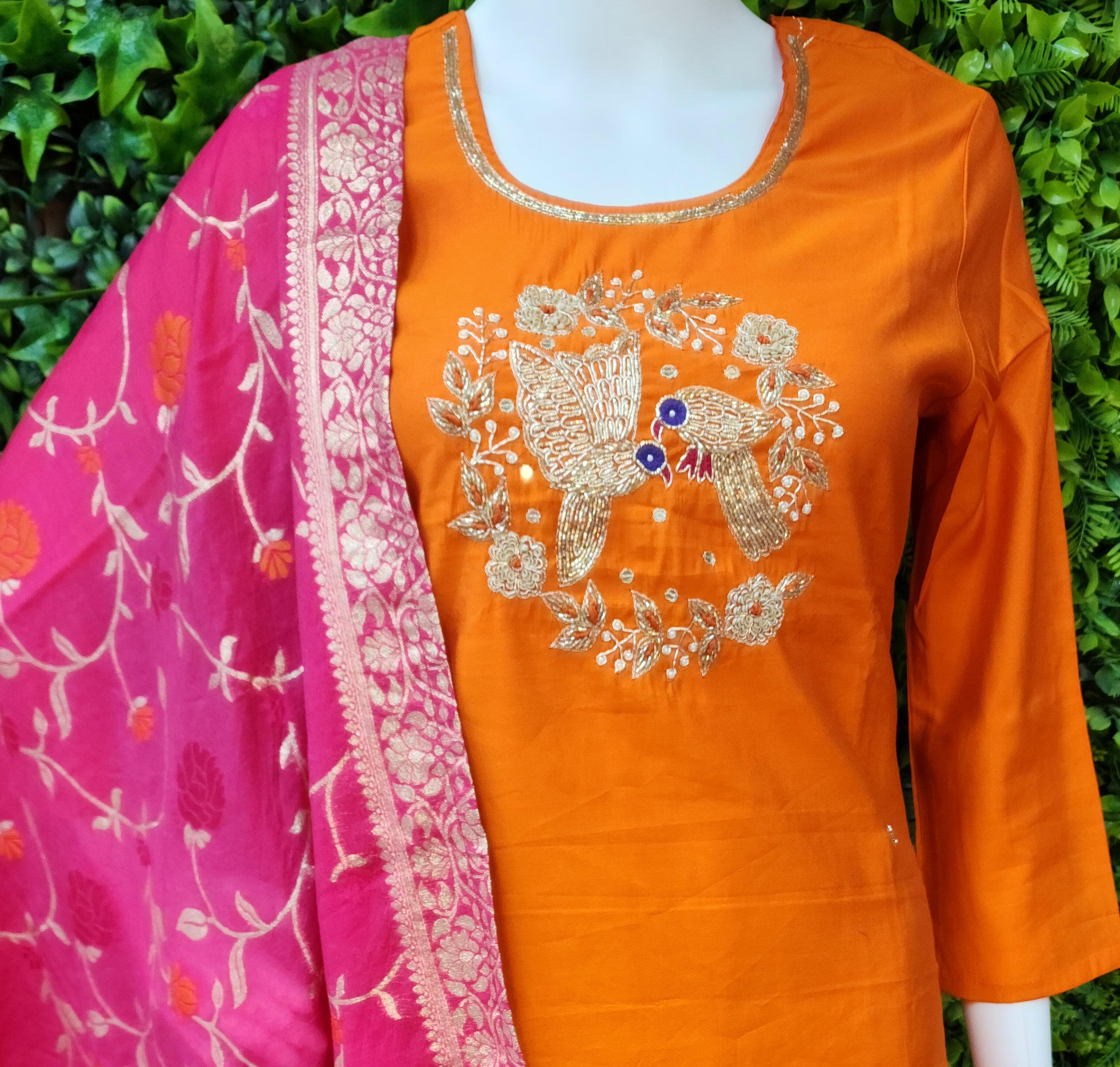 Roman Parrots Designer Dress