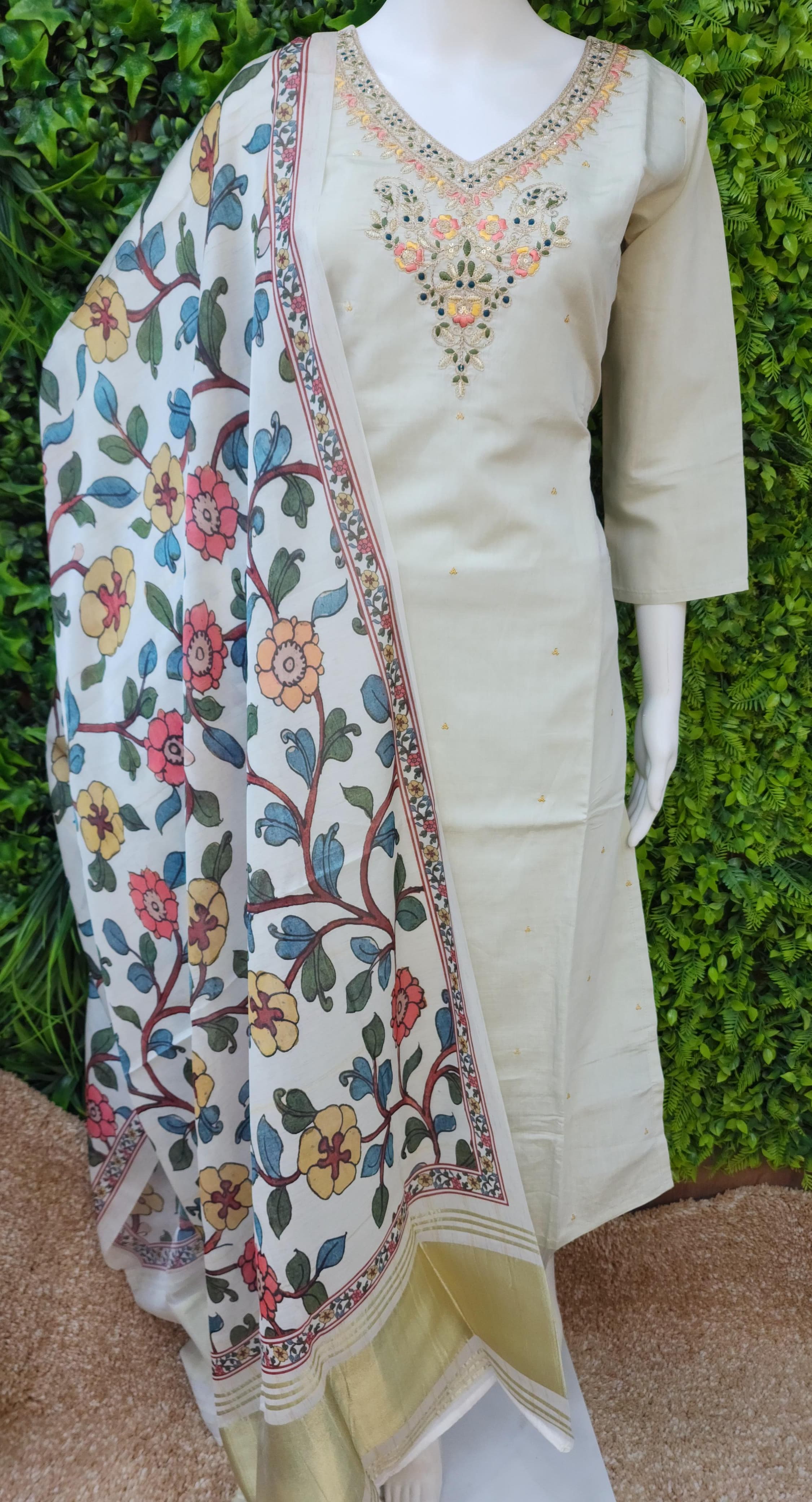 Premium Roman Kalamkari Dress