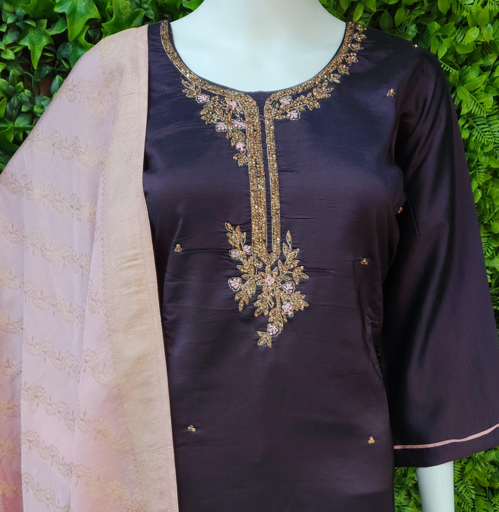 Rangeela Silk Stonework Dress