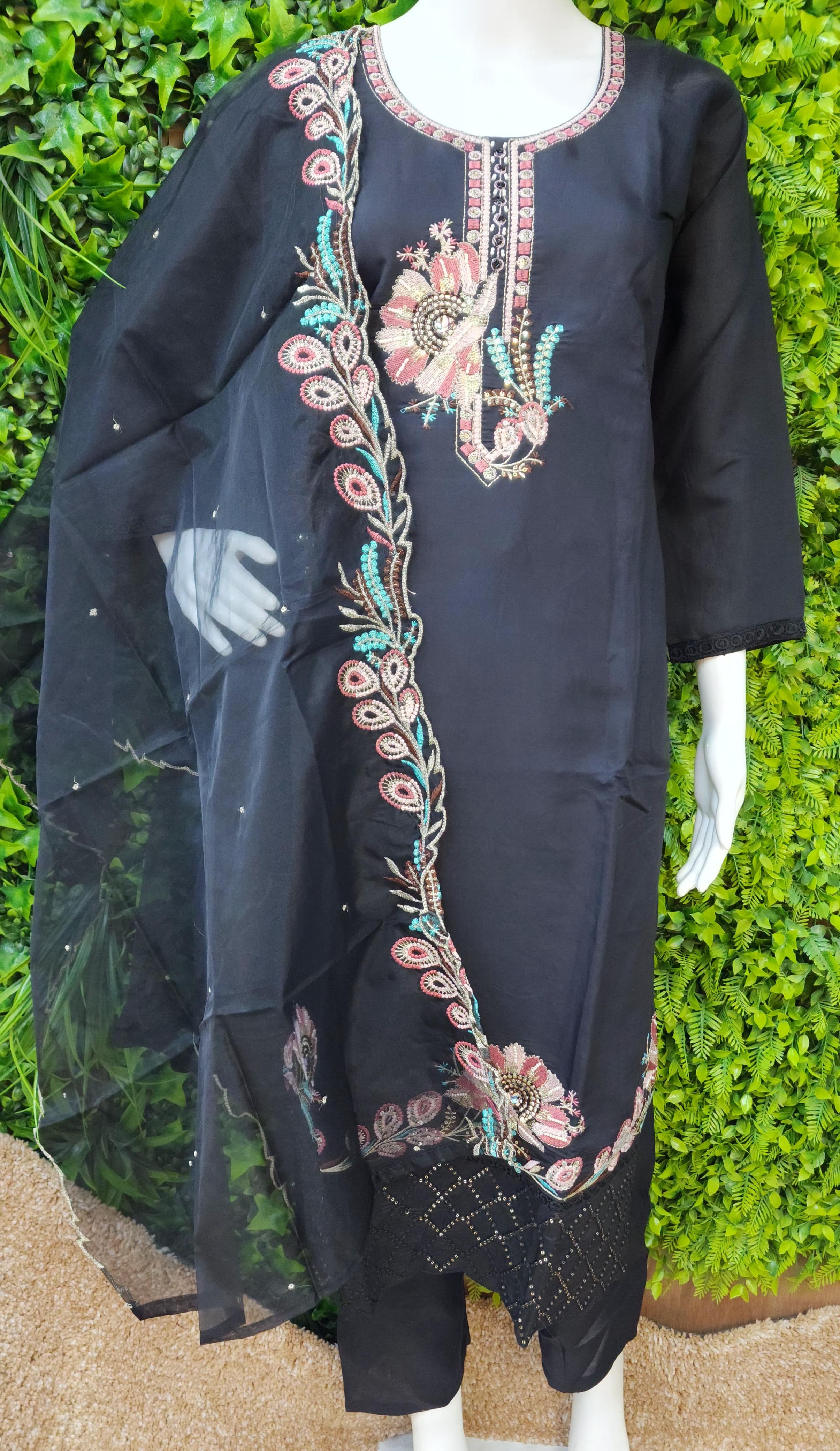 Chenderi Designer Threadwork Dress