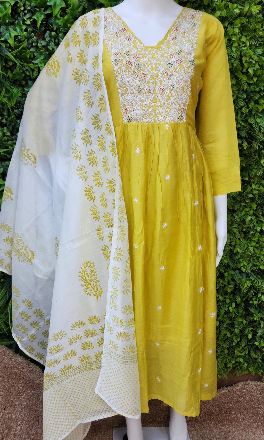 Chenderi Umbrella Threadwork Dress