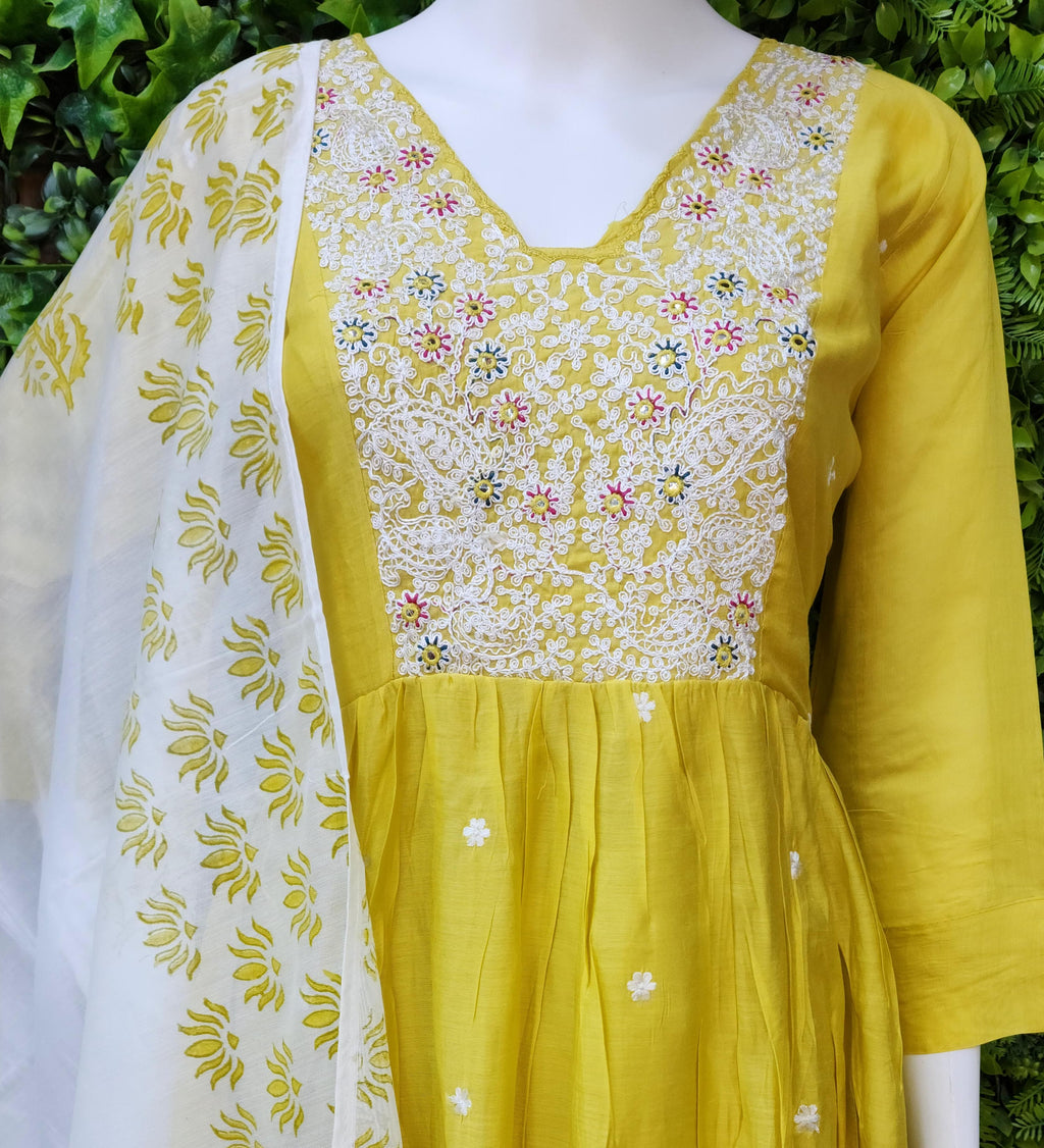 Chenderi Umbrella Threadwork Dress