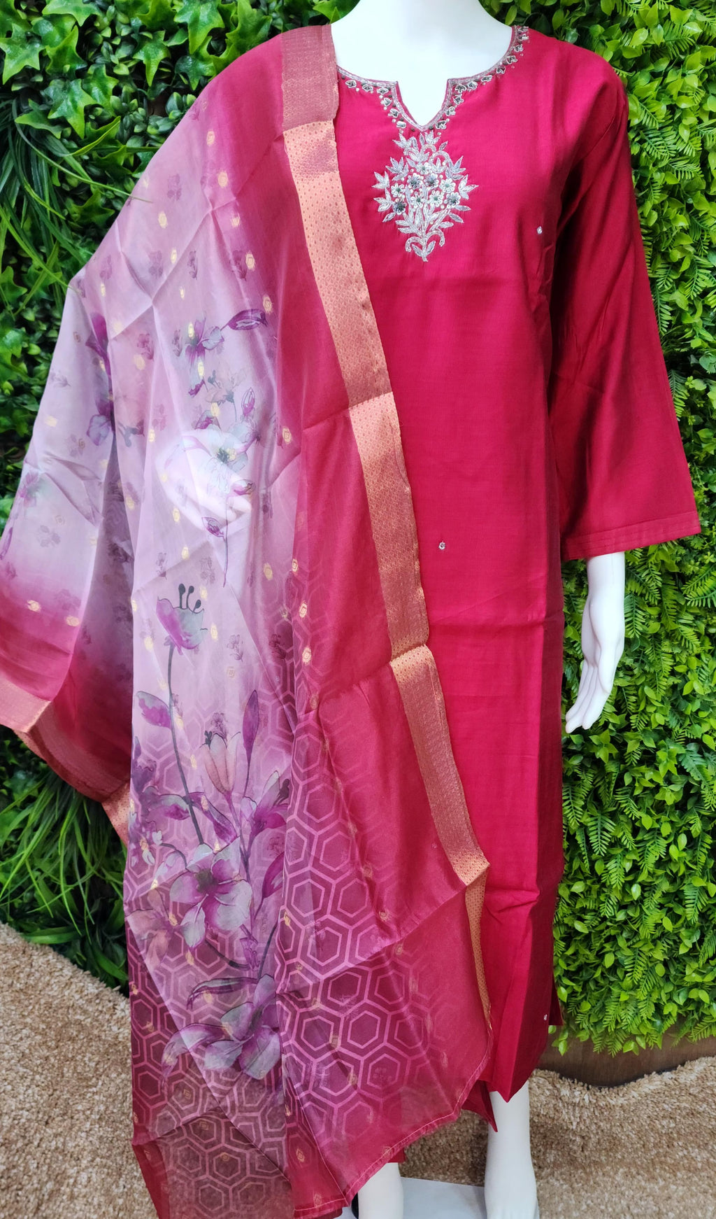 Plussize Roman silk Partywear