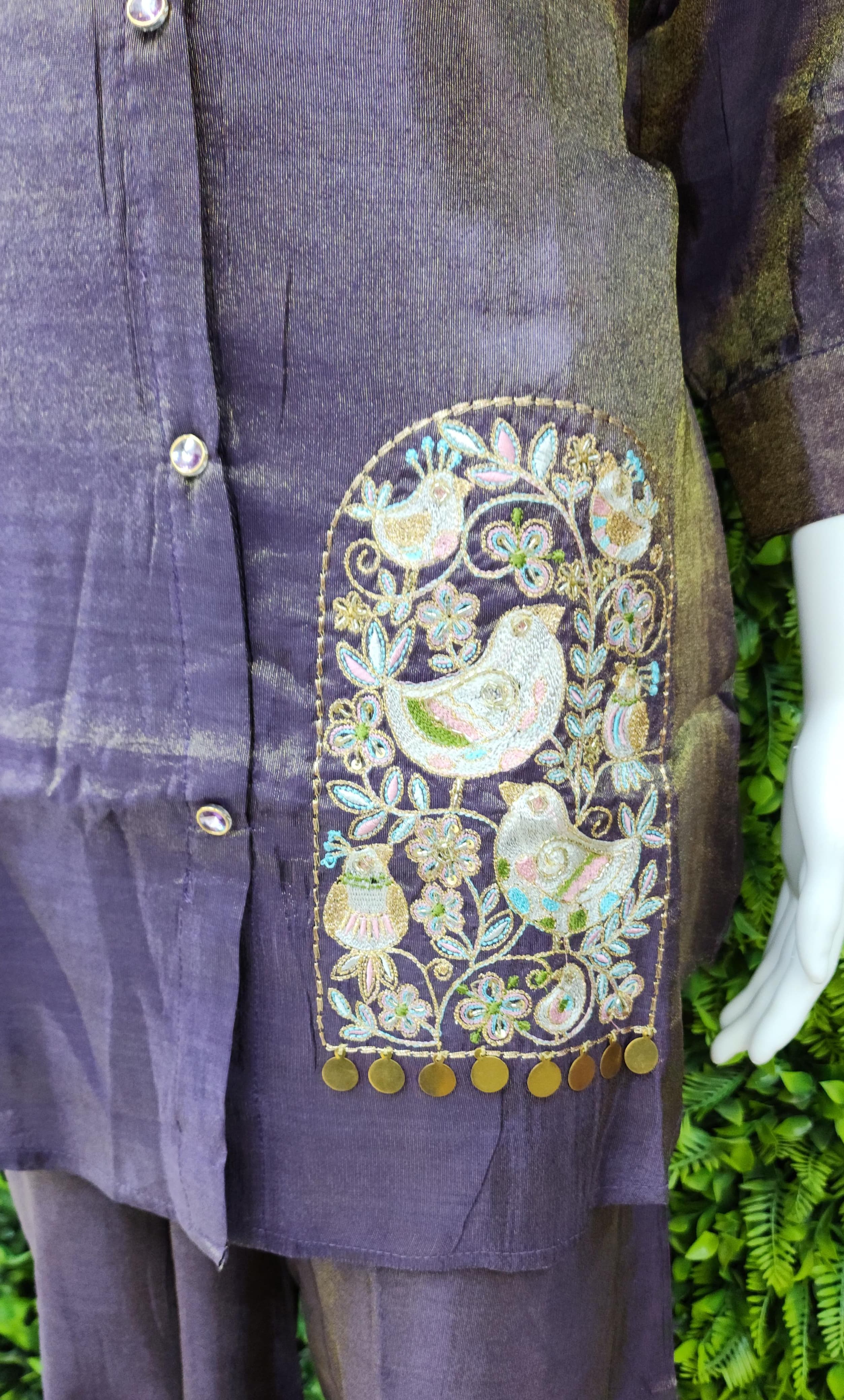 Shimmer designer partywear Coord