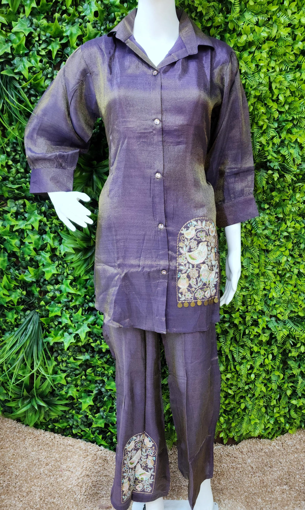 Shimmer designer partywear Coord