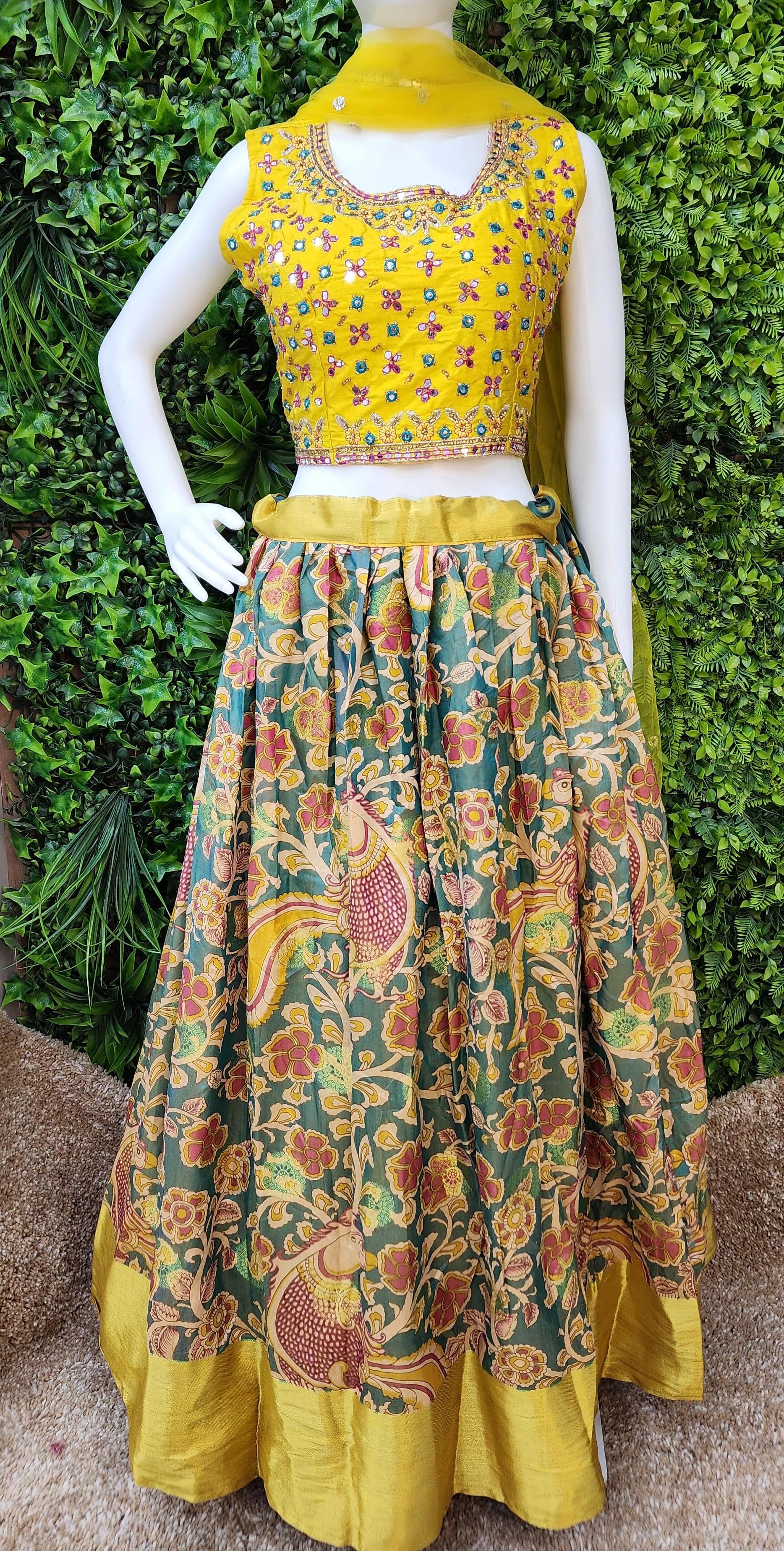 Kalamkari Crop-Top