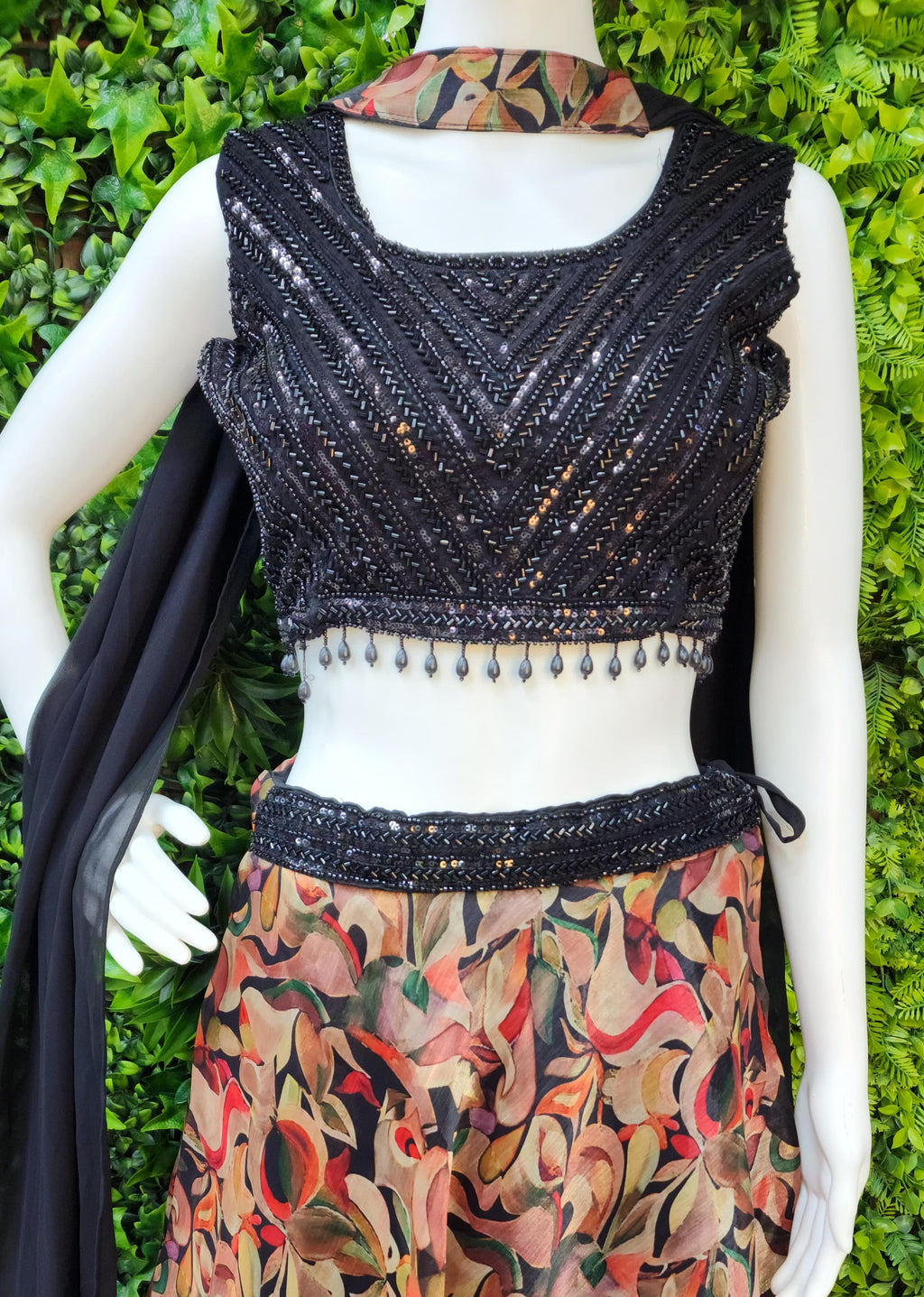 Organza Designer Crop-Top