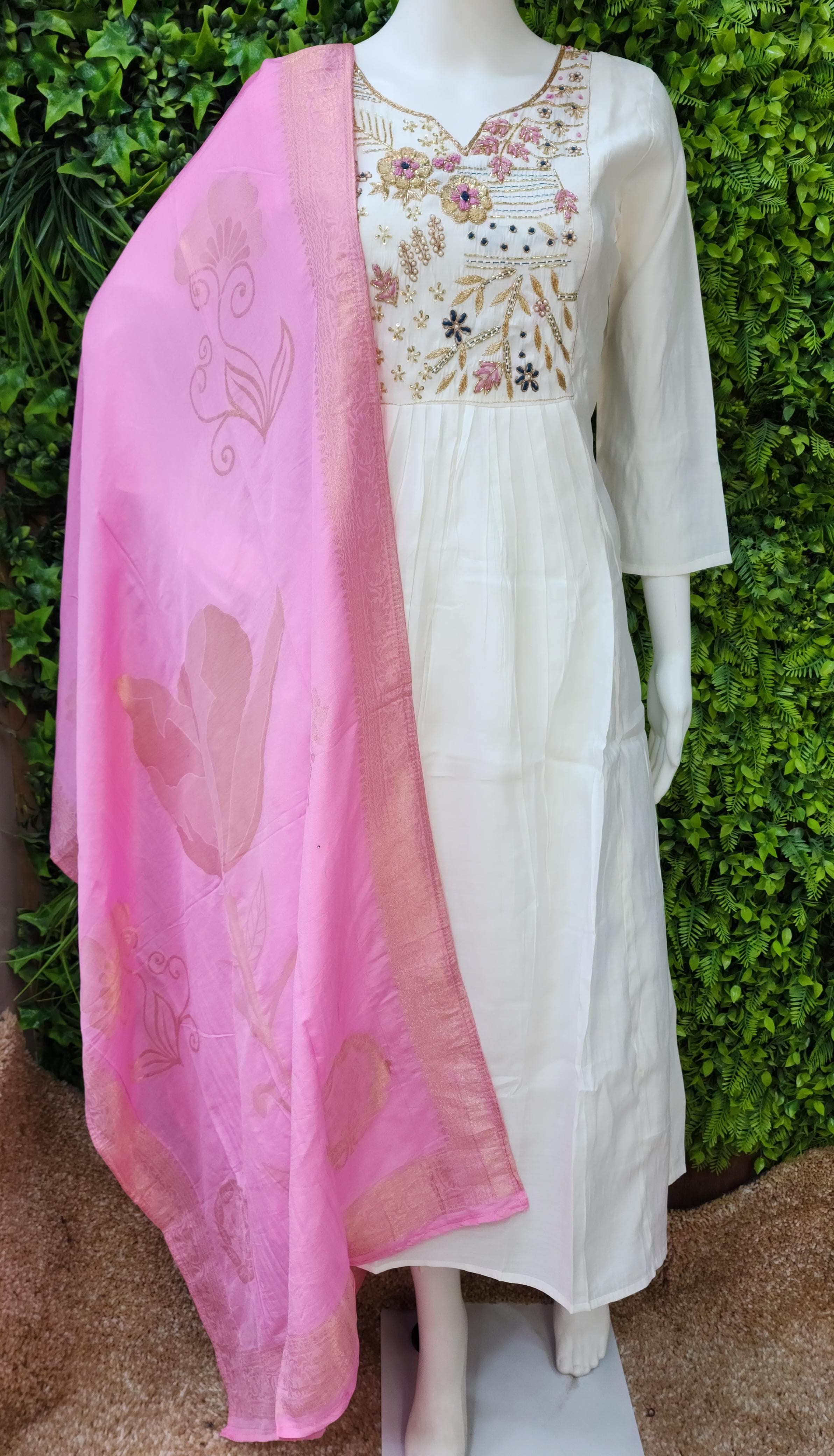 Roman Banaras Umbrella Dress