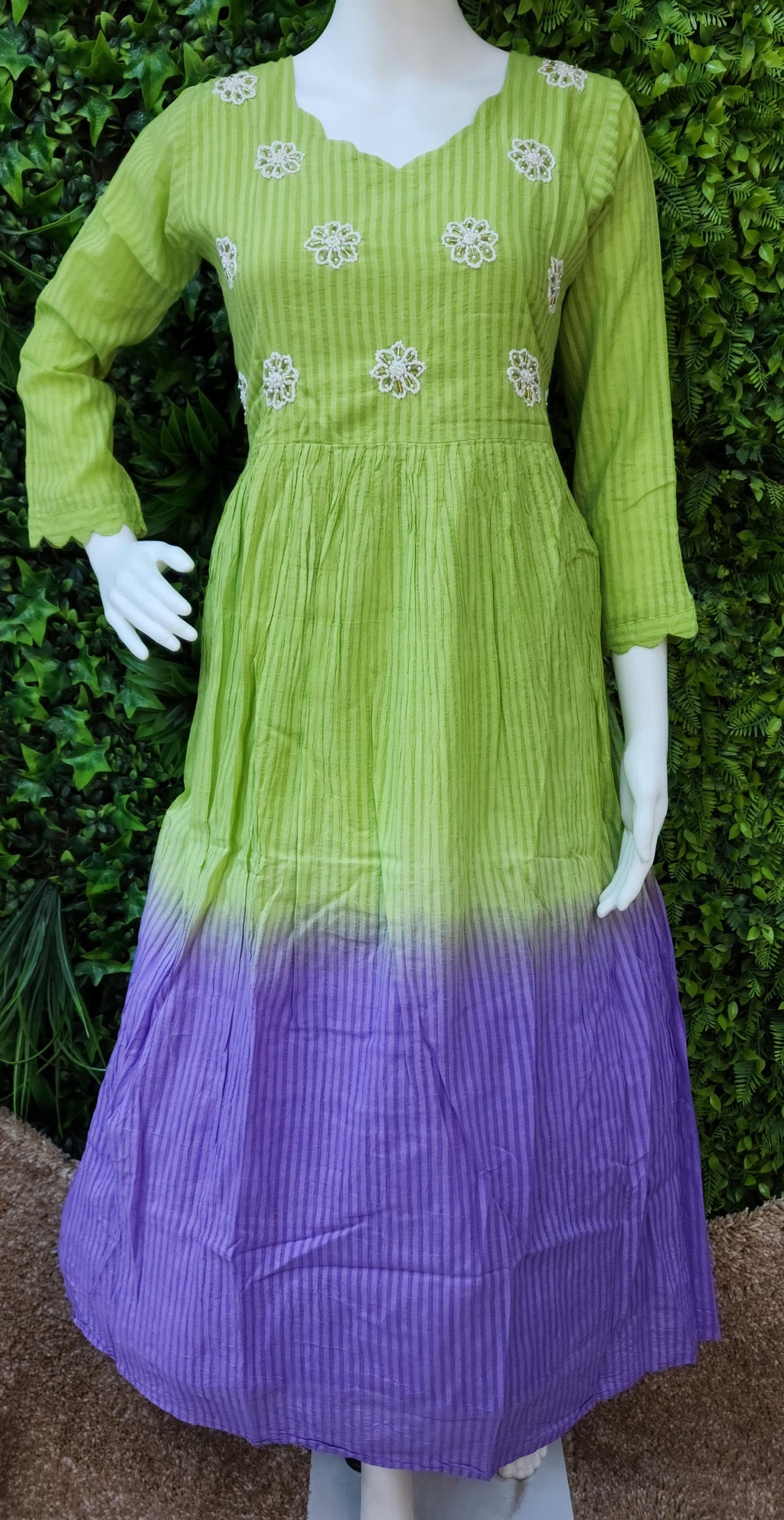 Dual Shade Pure Mul Frock