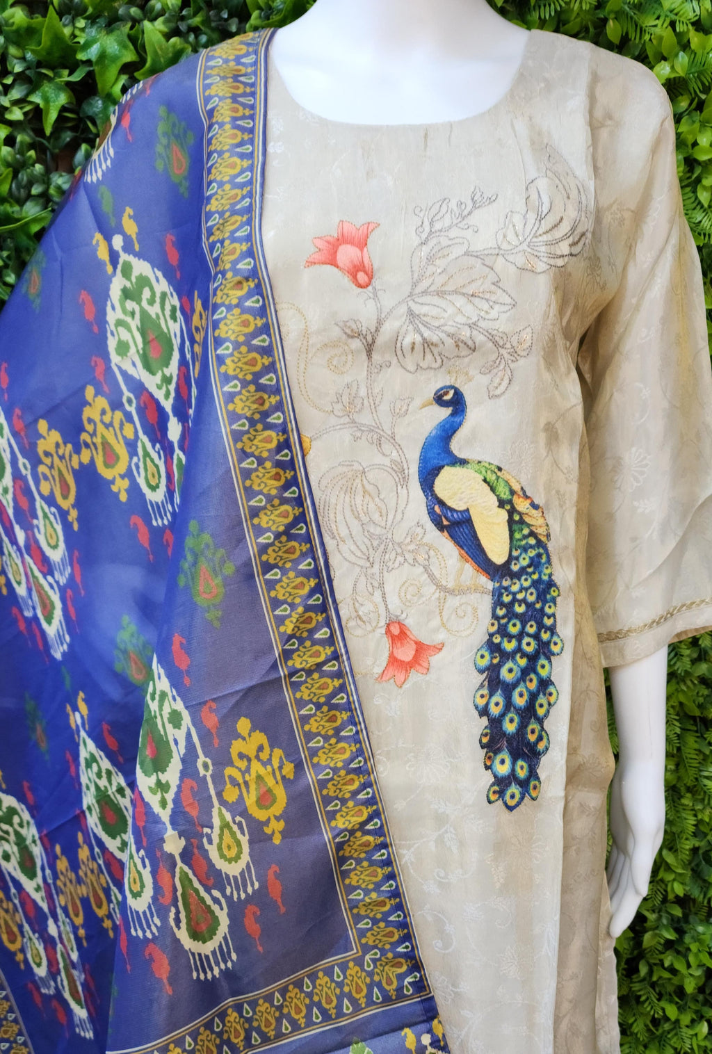 Plussize Glass Peacock Dress