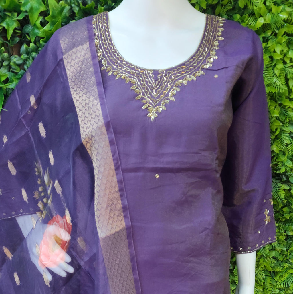 Soft Shimmer Partywear Dress