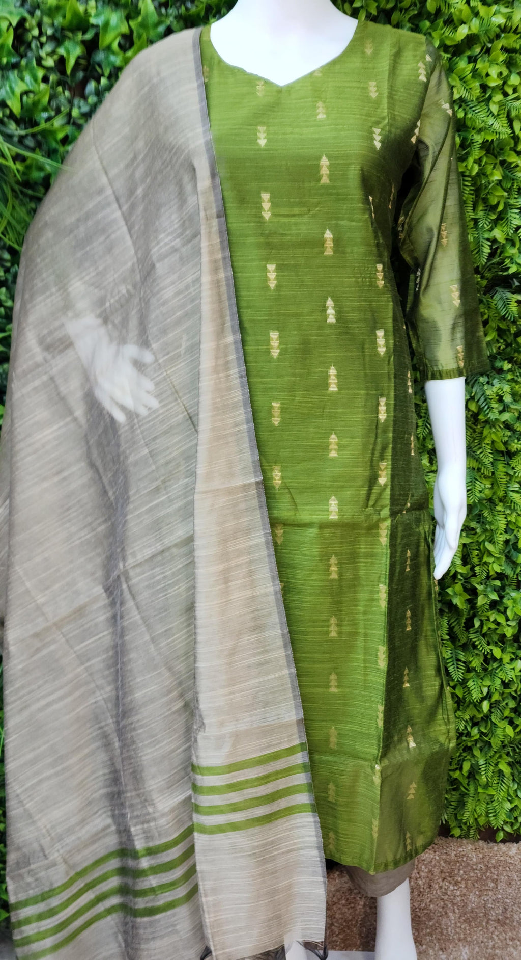 Raw Silk Weaving Dress
