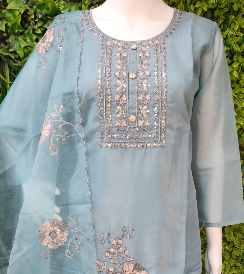 Soft Shimmer Partywear Dress