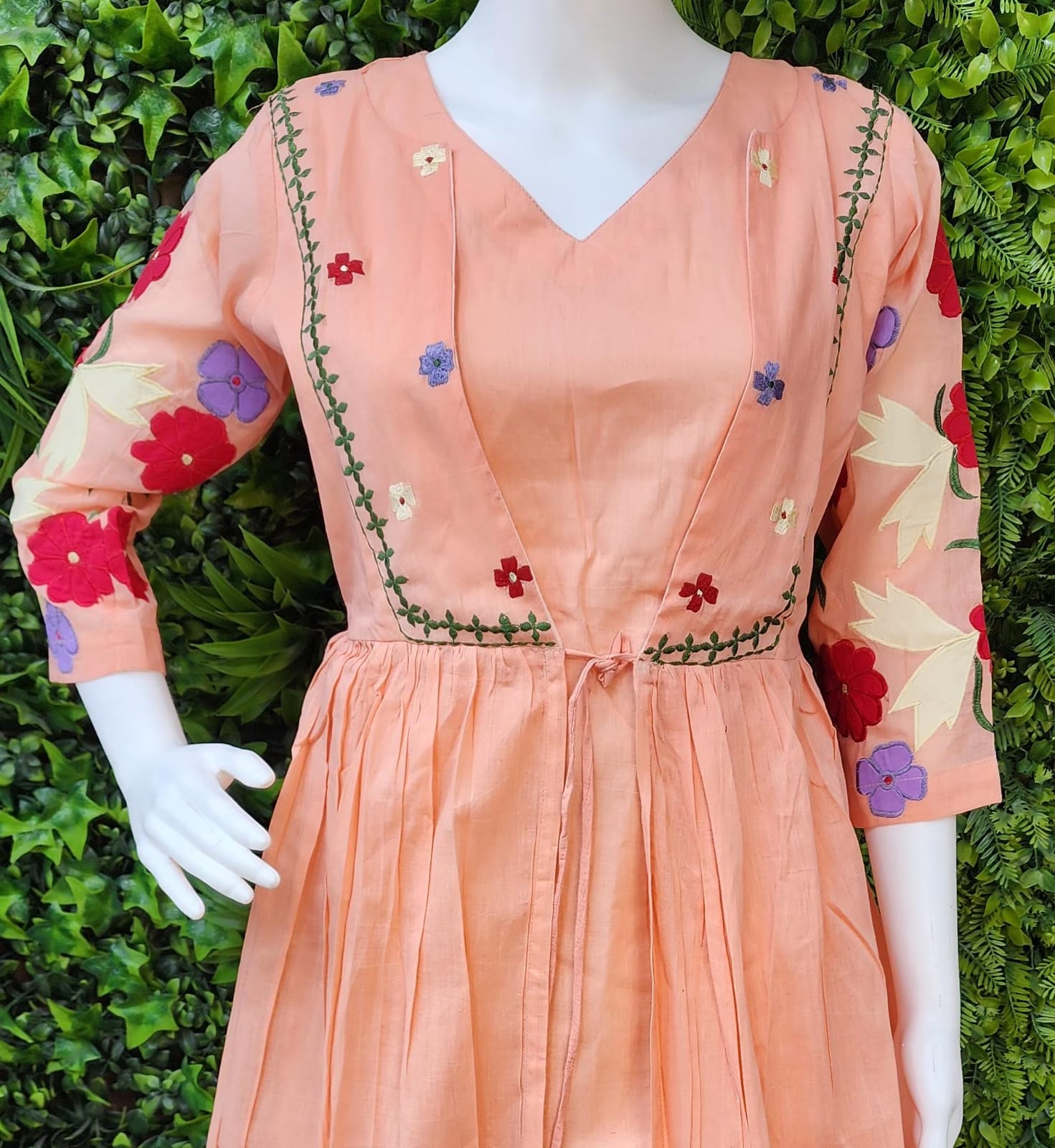MulCotton Coat model Designer frock