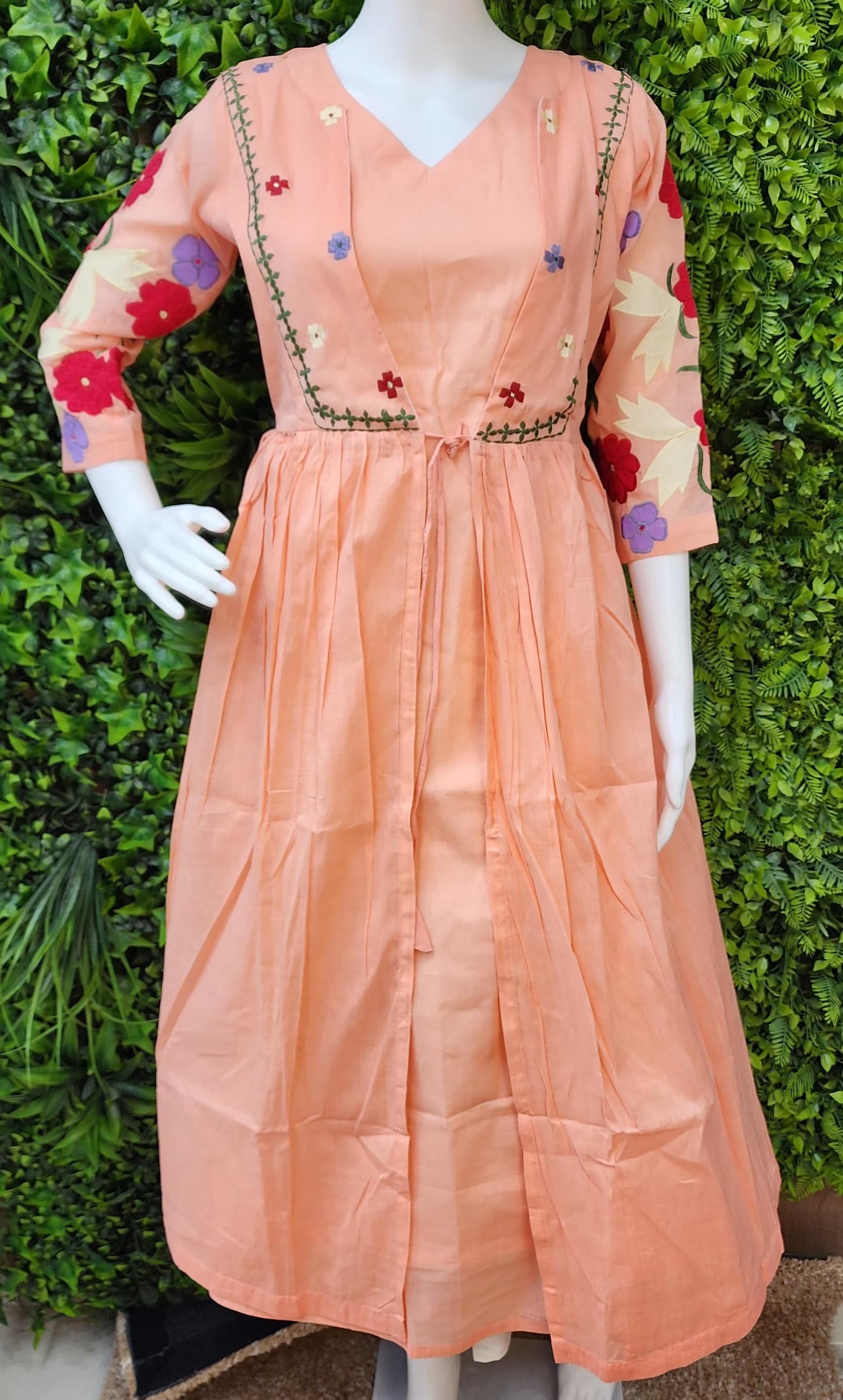 MulCotton Coat model Designer frock