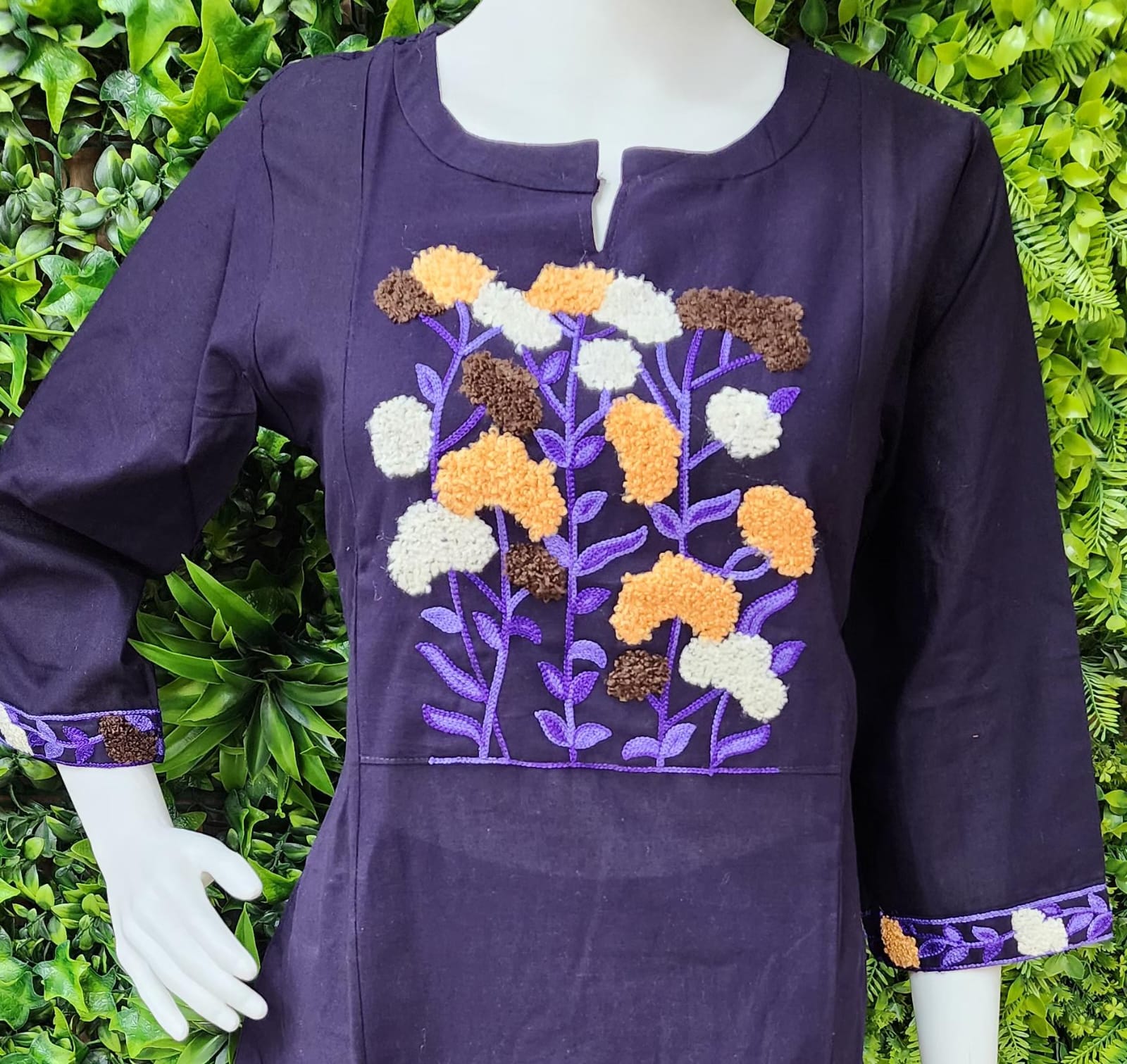 Slub Cotton Threadwork 2pc