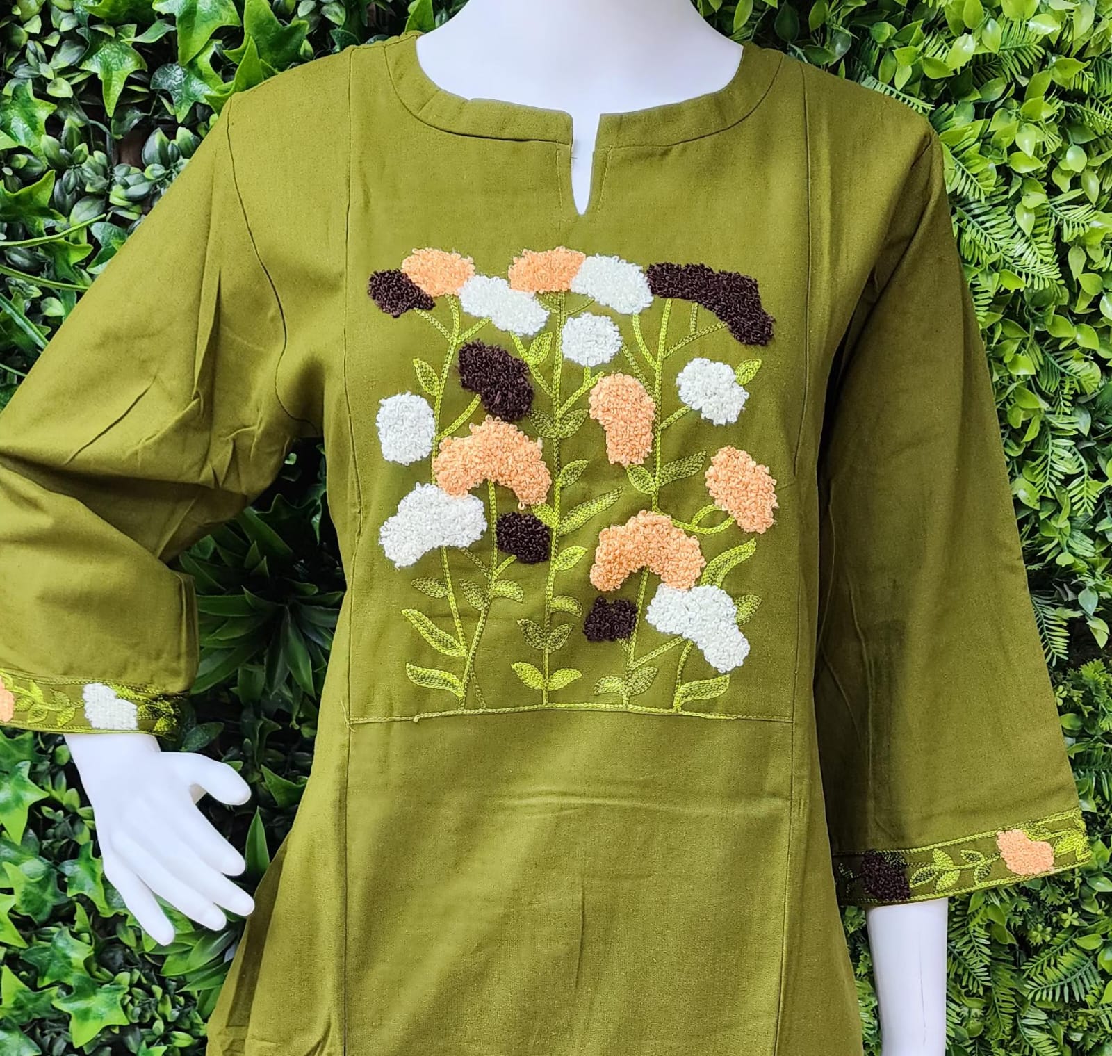 Slub Cotton Threadwork 2pc