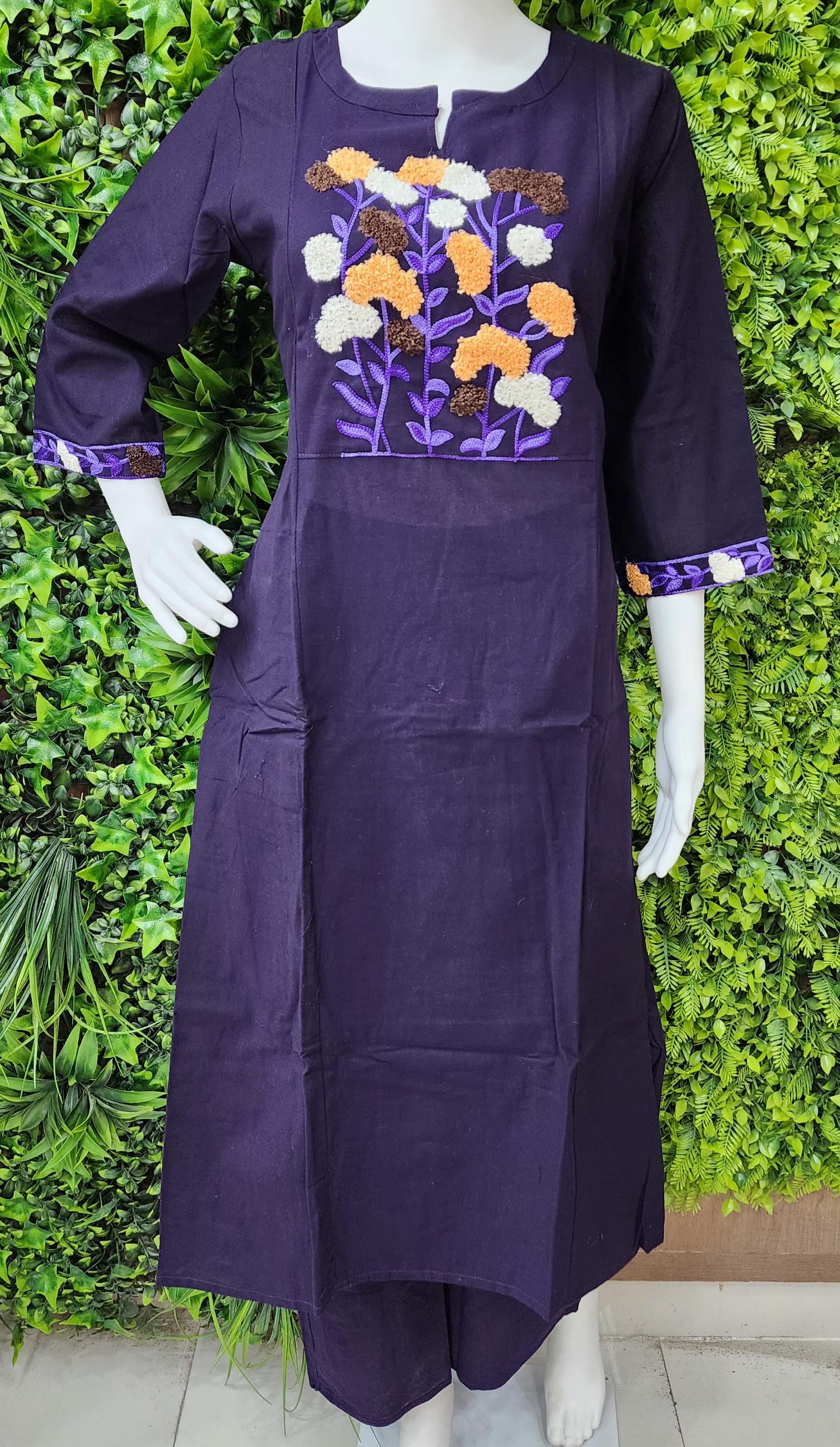 Slub Cotton Threadwork 2pc