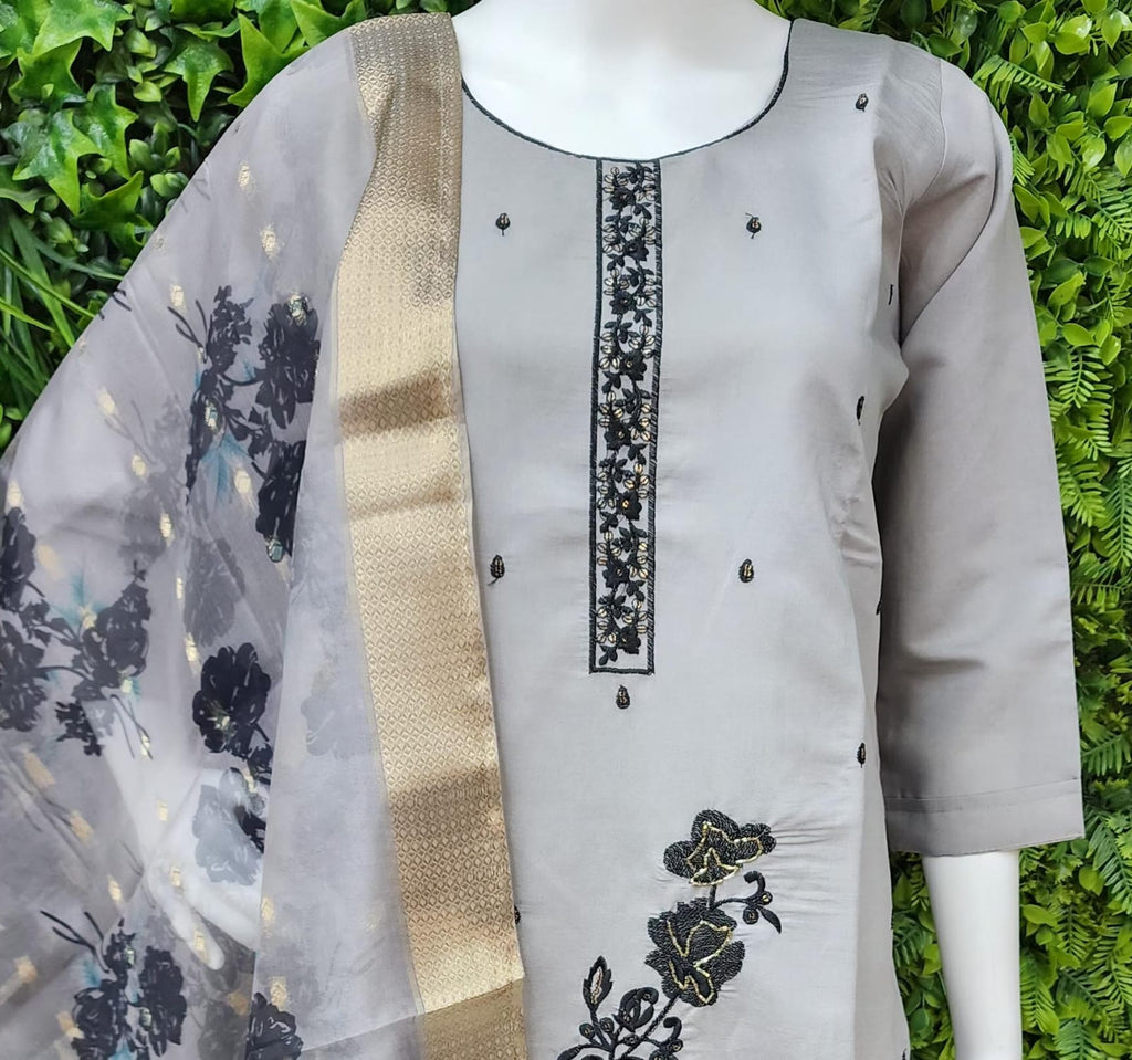 Roman Silk Partywear Dress