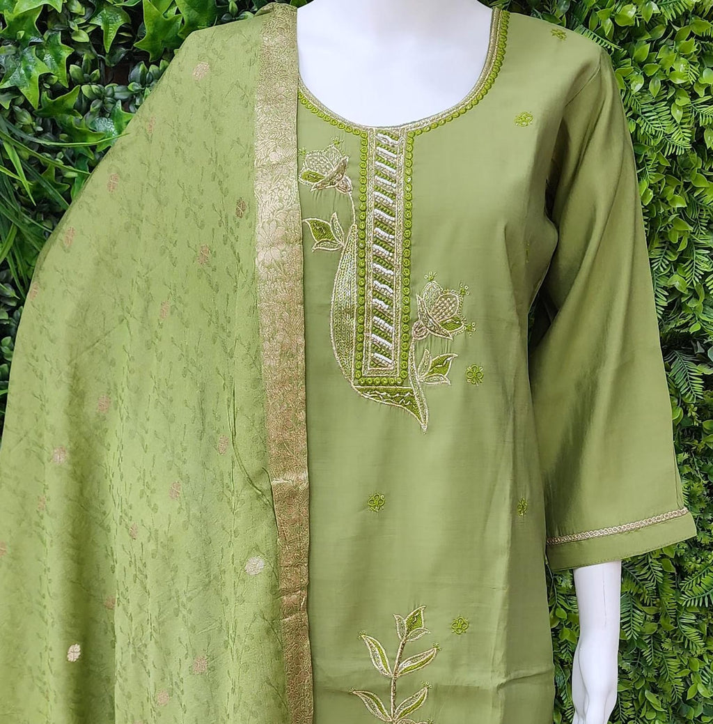 Roman Silk Partywear Dress