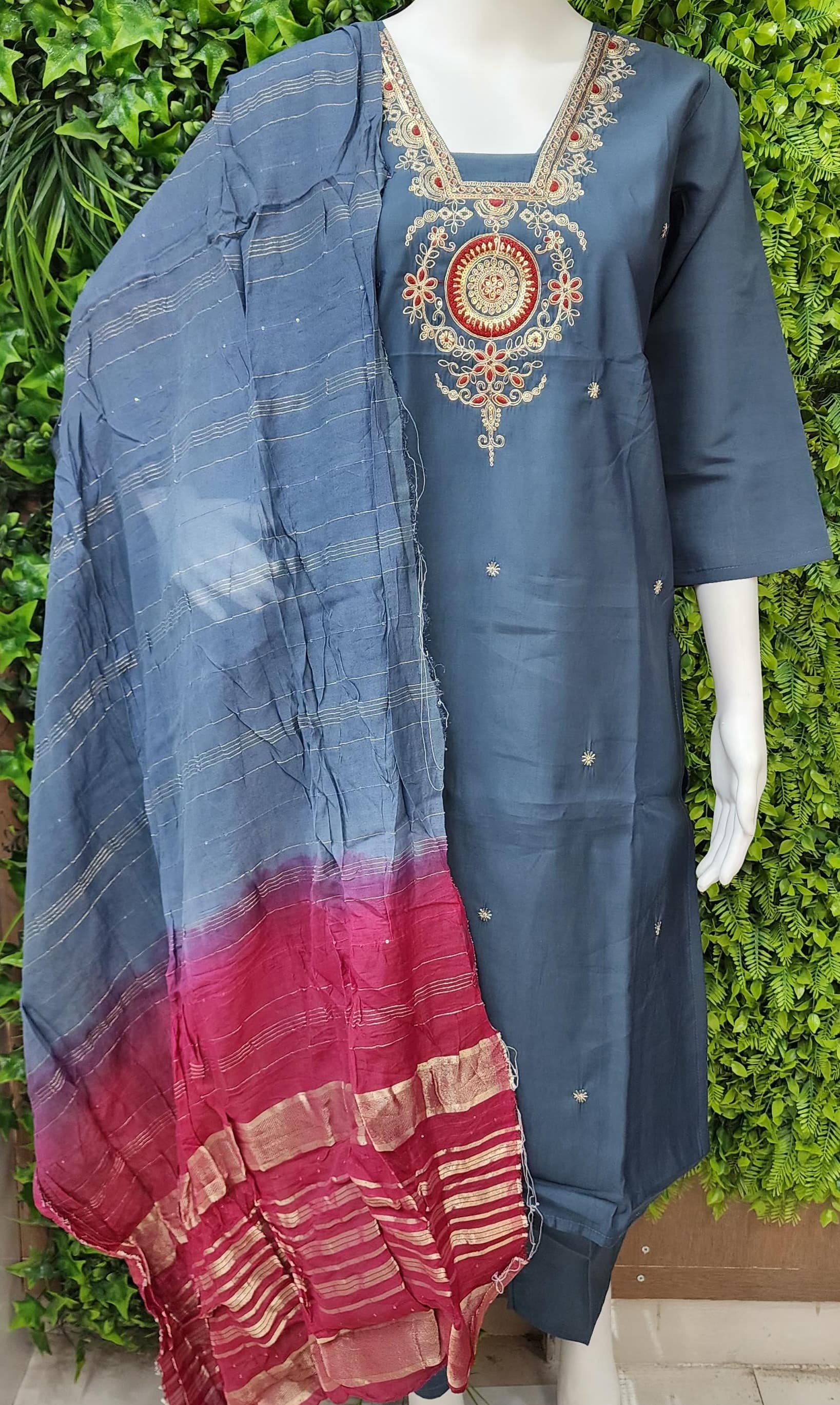 Roman Silk Semi Partywear