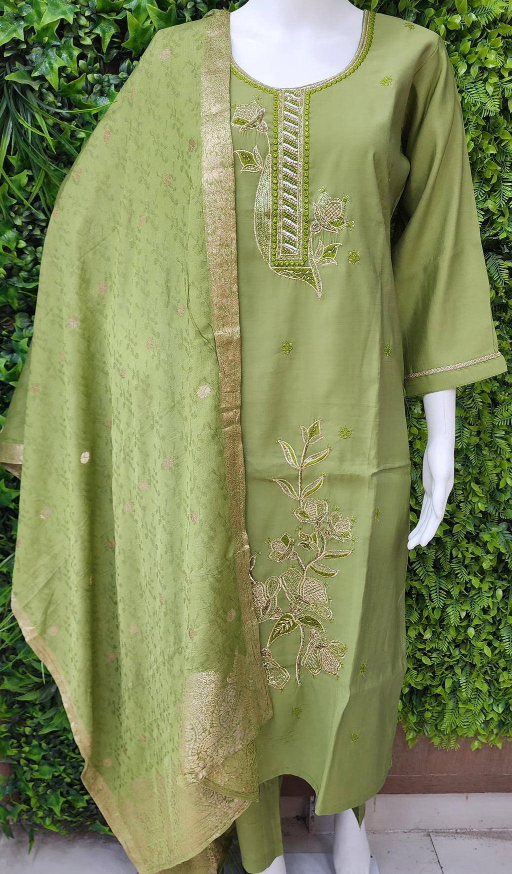 Roman Silk Partywear Dress
