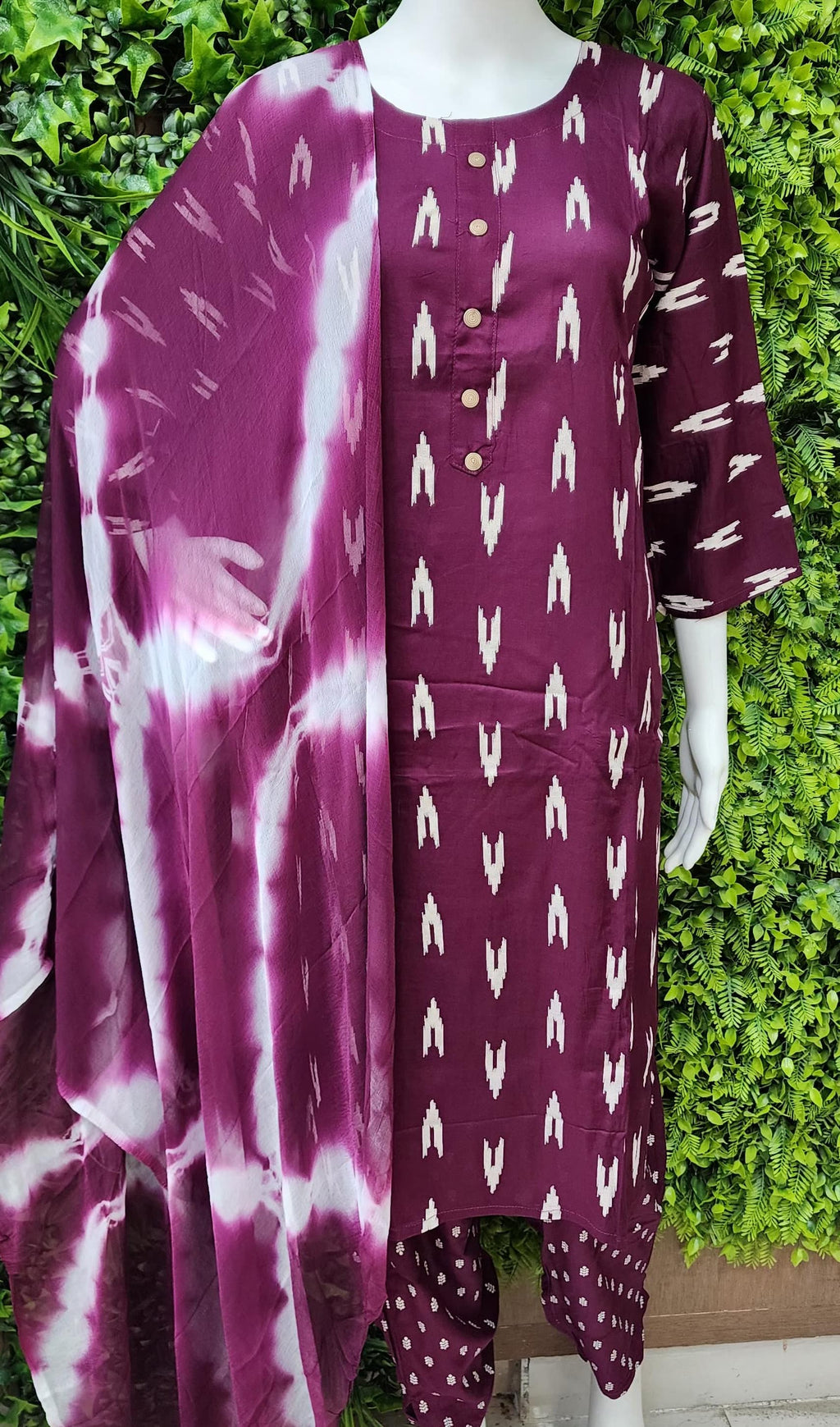 Rayon Ikkat Print Casualwear