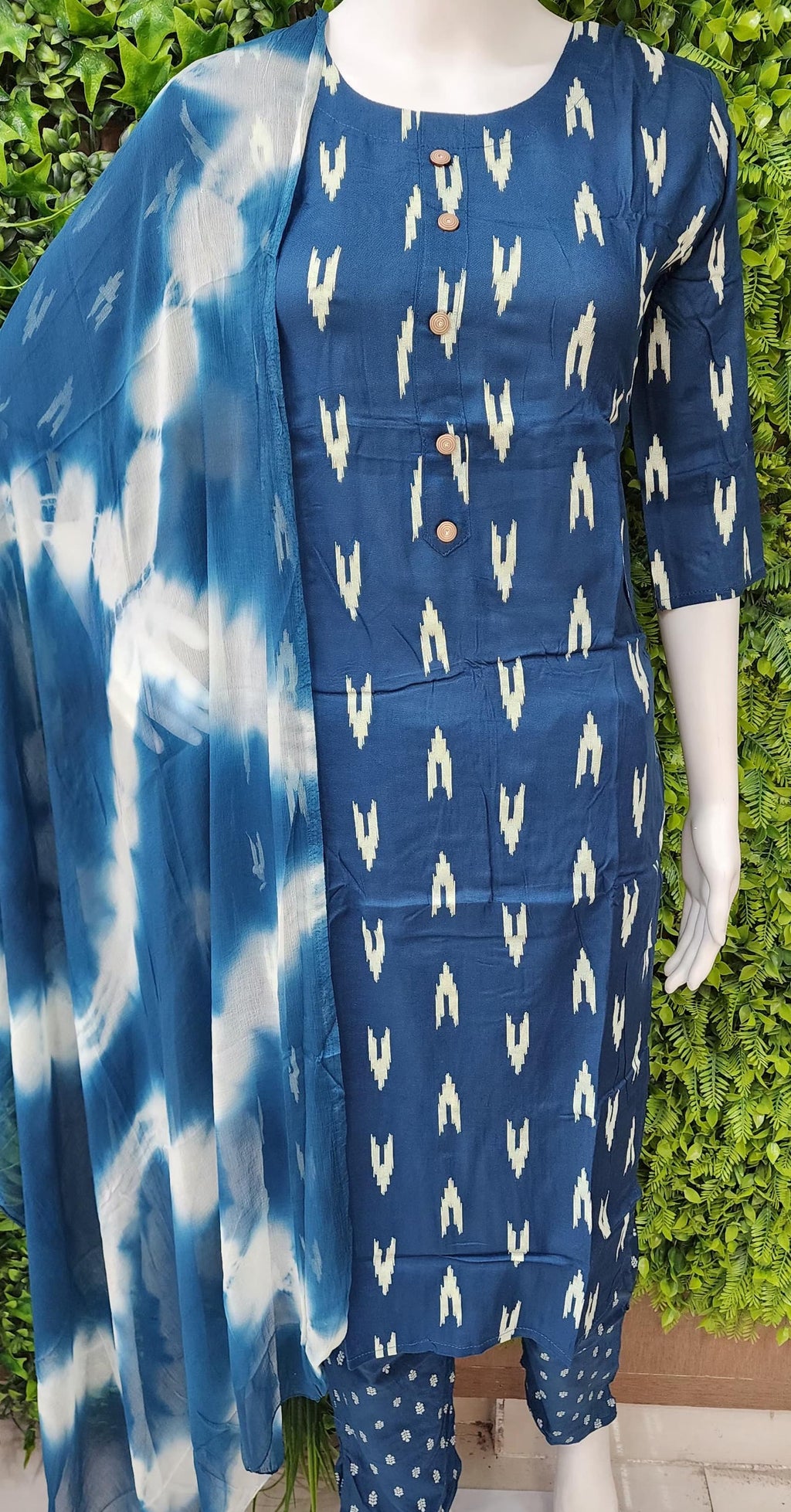 Rayon Ikkat Print Casualwear