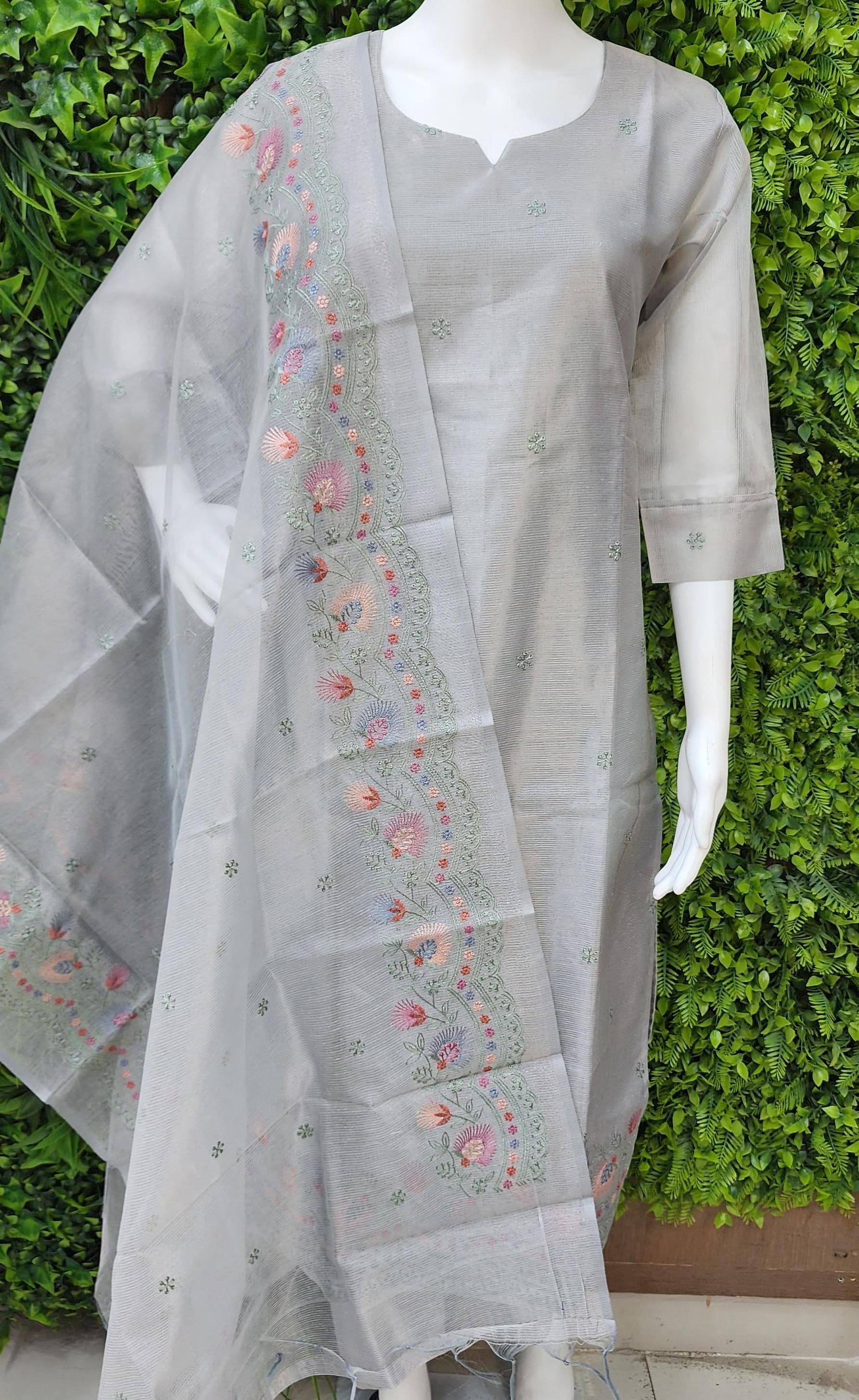 Tissue Kota Designer Dress