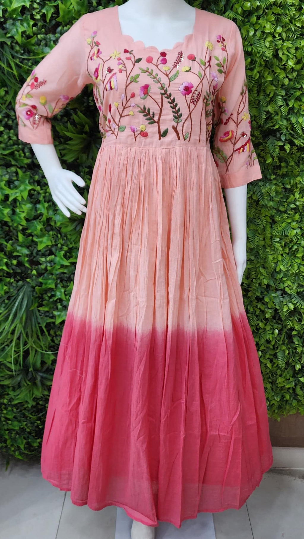 Pure Mulcotton Handloom Frock