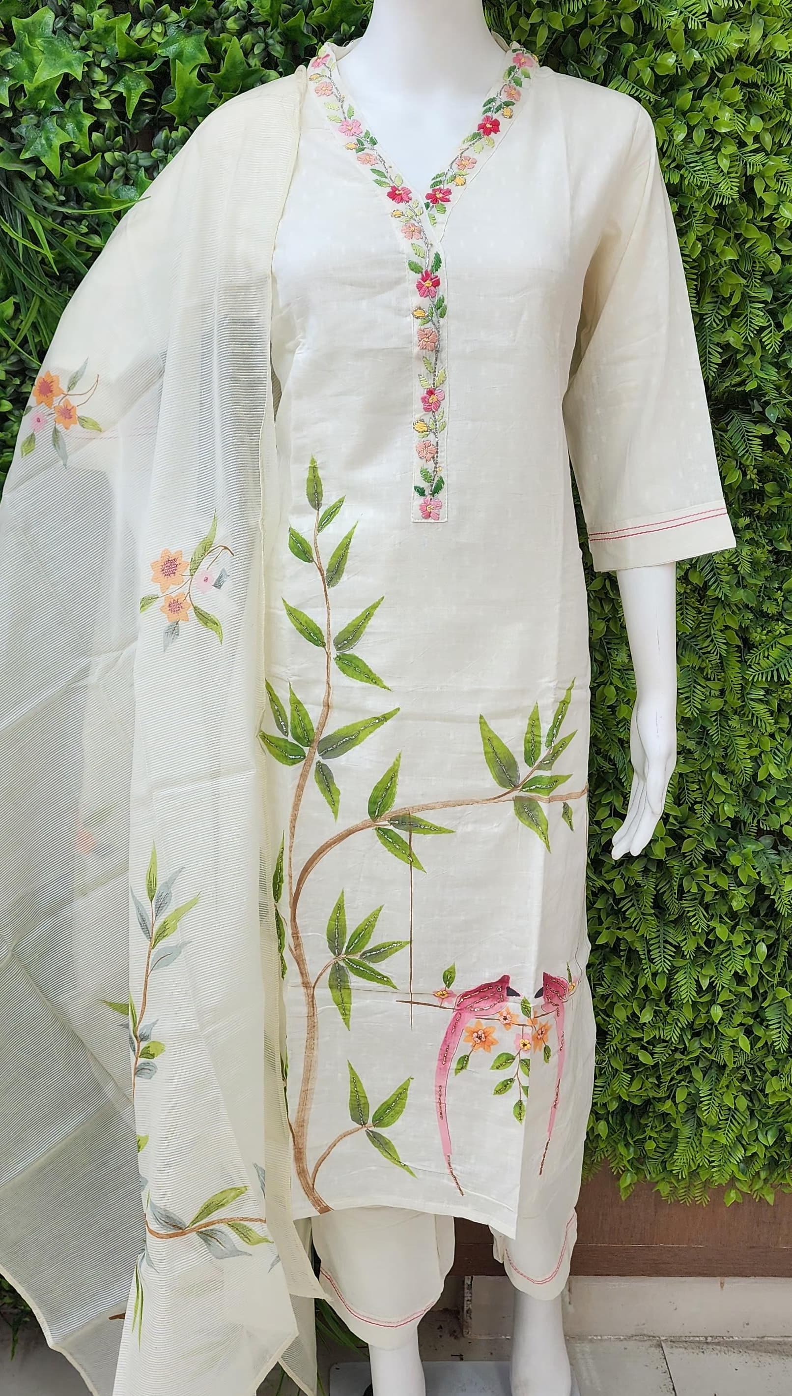 Khadi Chikankari Brush Paint