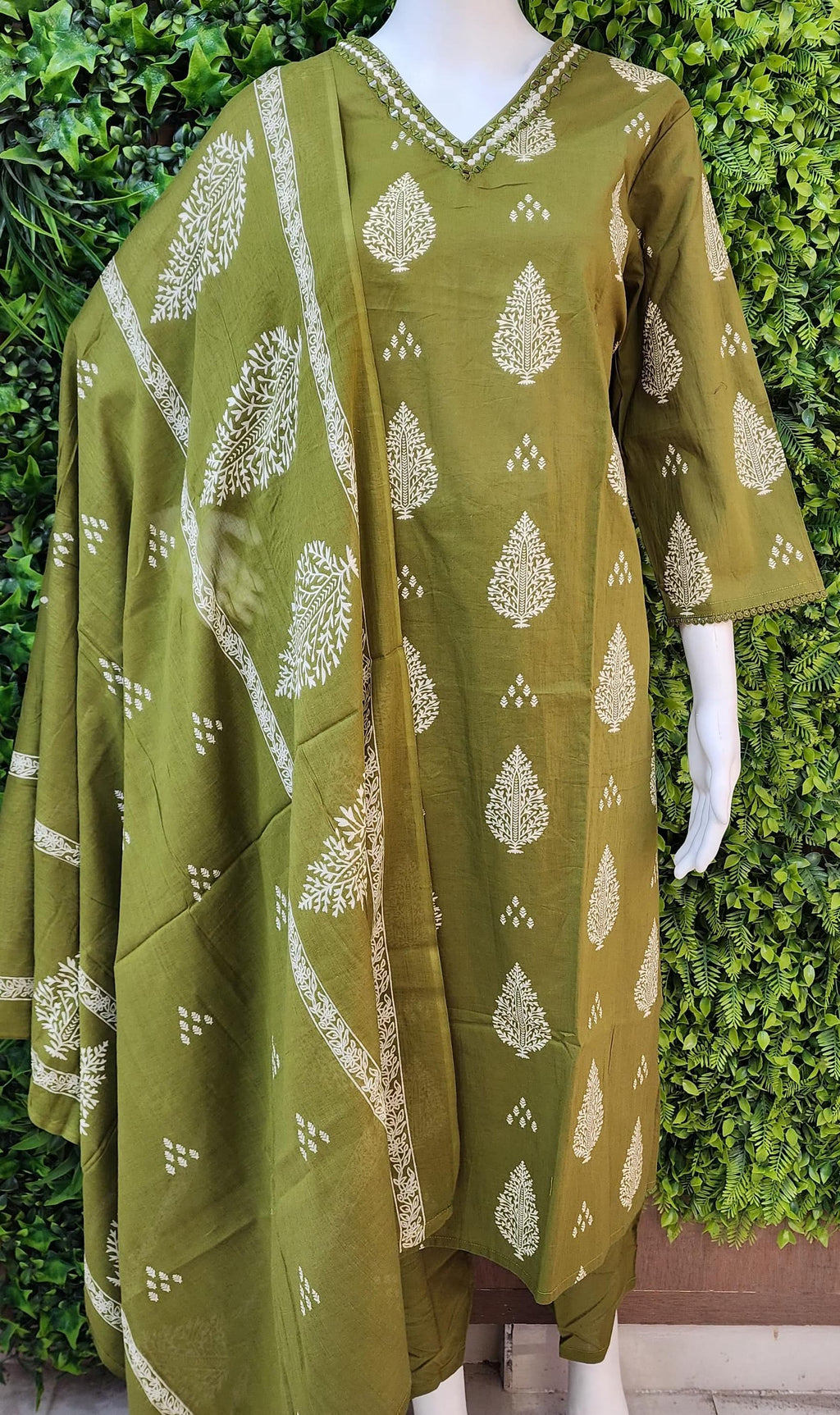 Plussize Jaipur Cottton Printed Dress