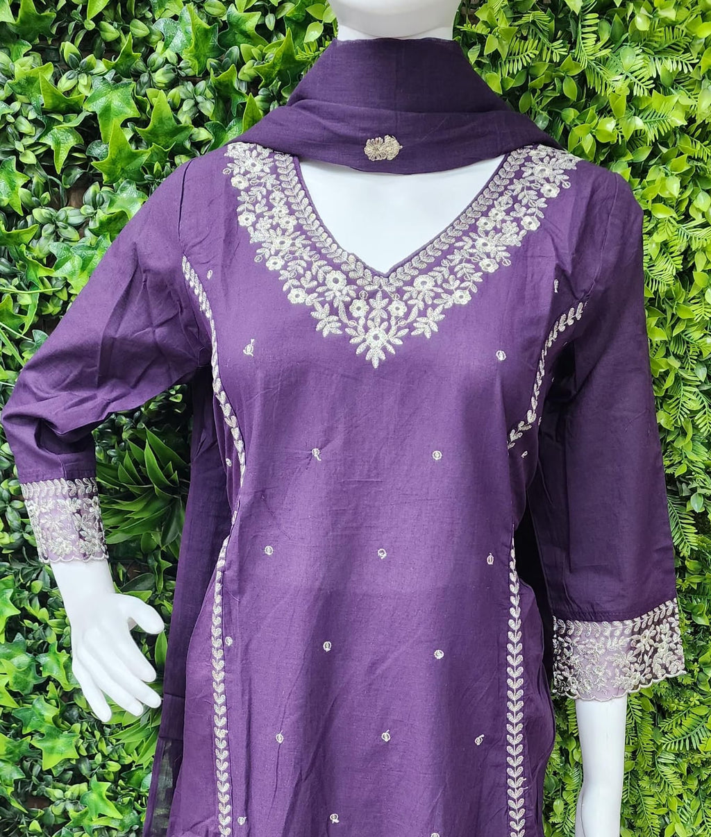 JaipurCotton Aline Threadwork Dress