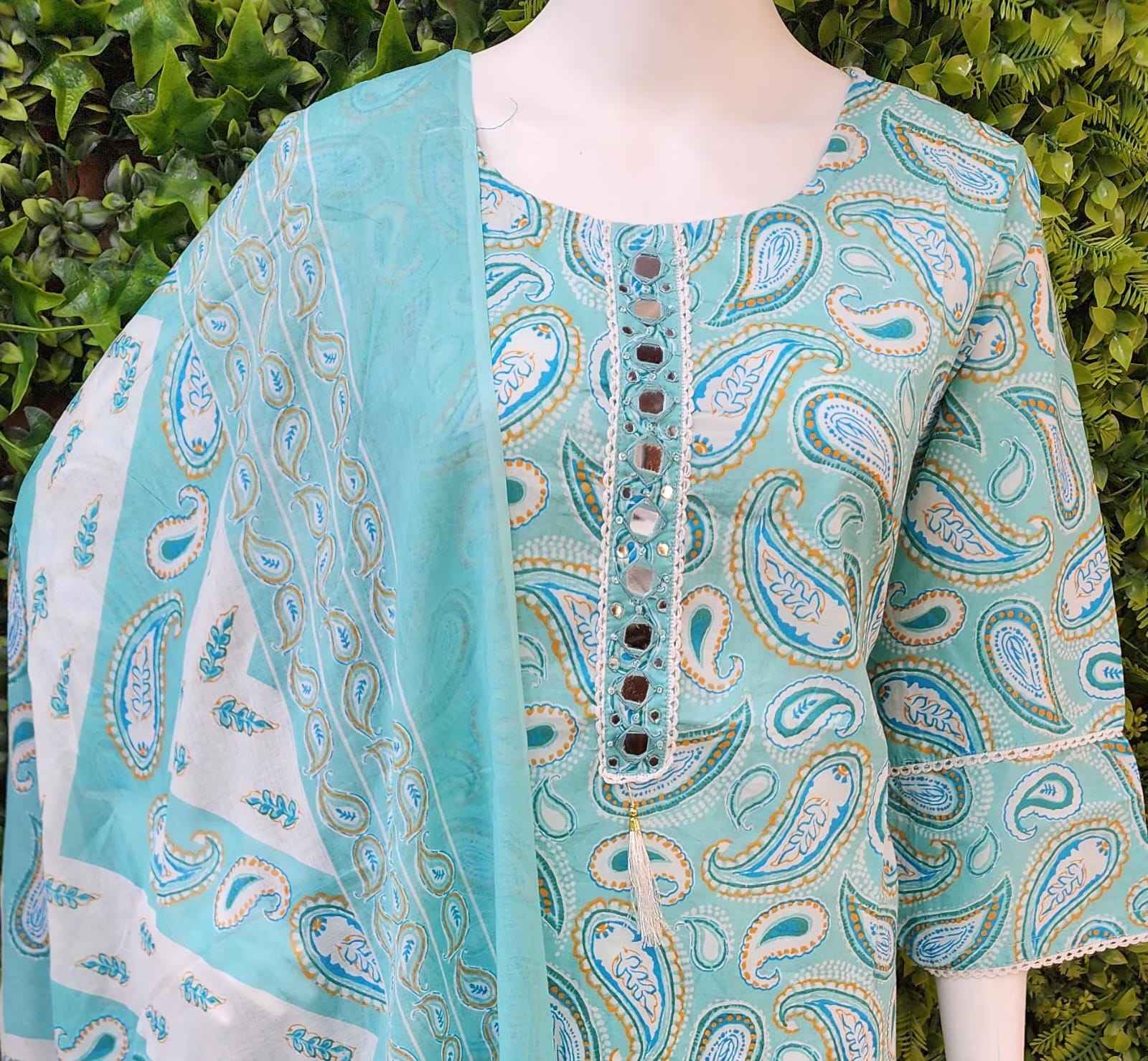 Plussize Printed Cotton Dress