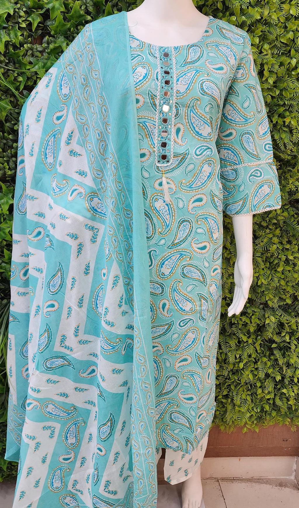 Plussize Printed Cotton Dress