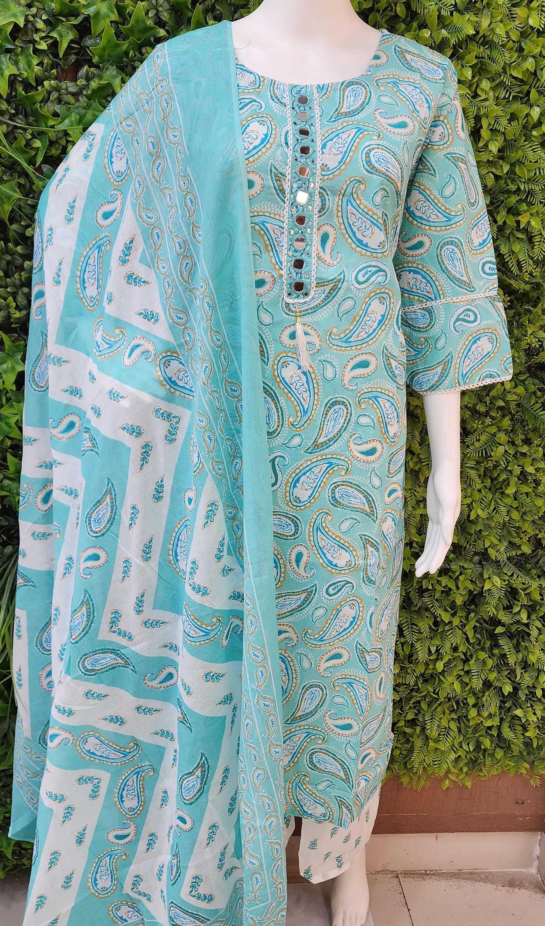 Plussize Printed Cotton Dress