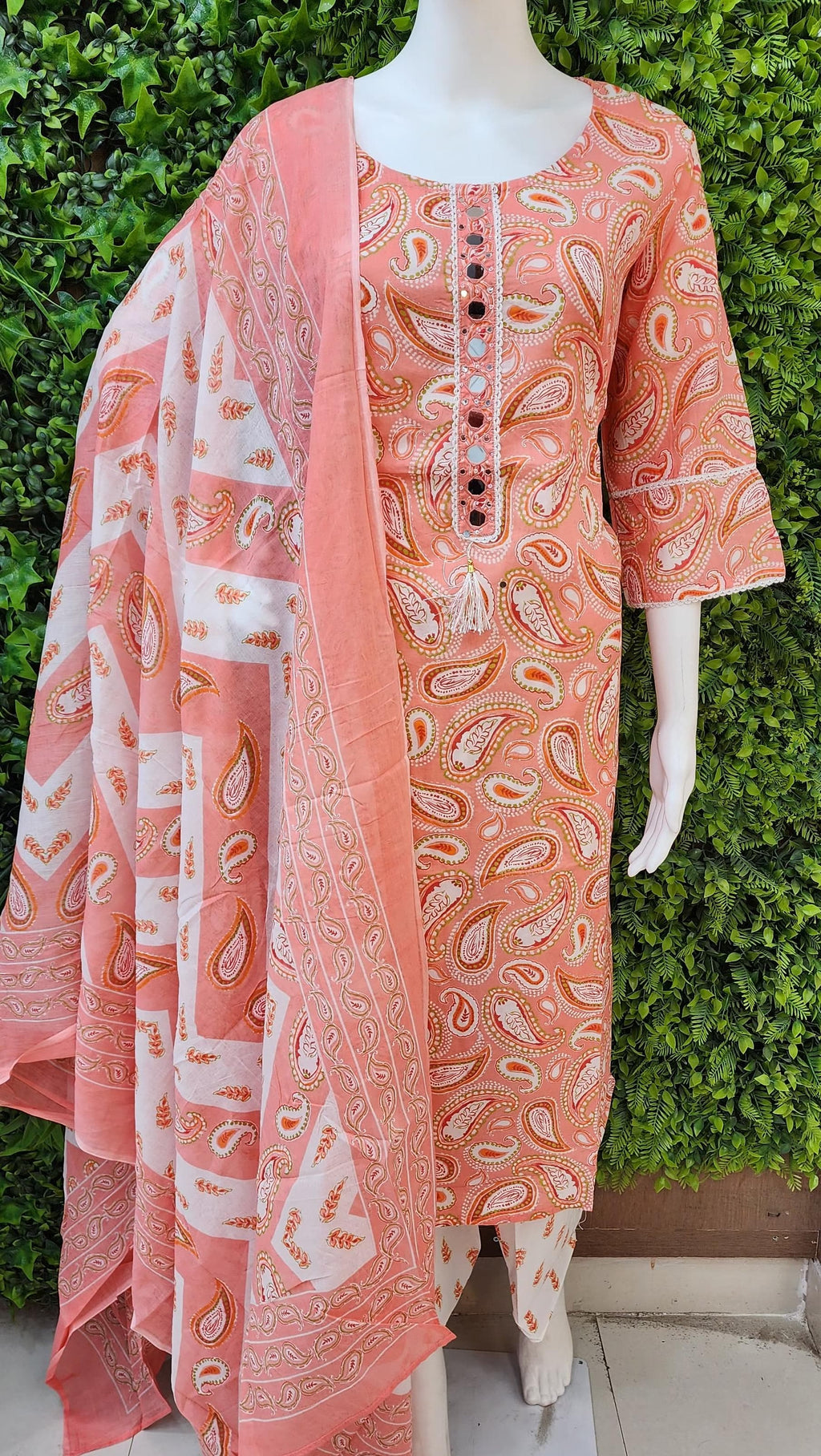 Plussize Printed Cotton Dress
