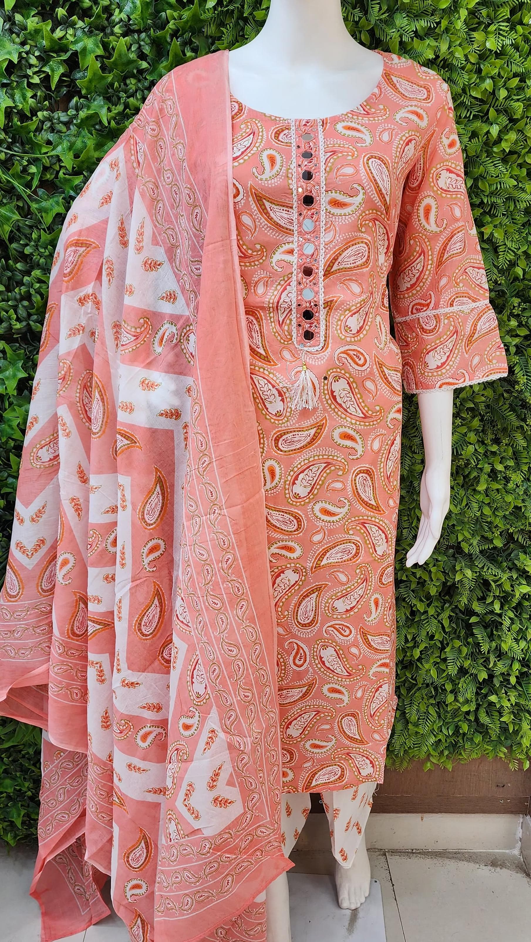 Plussize Printed Cotton Dress