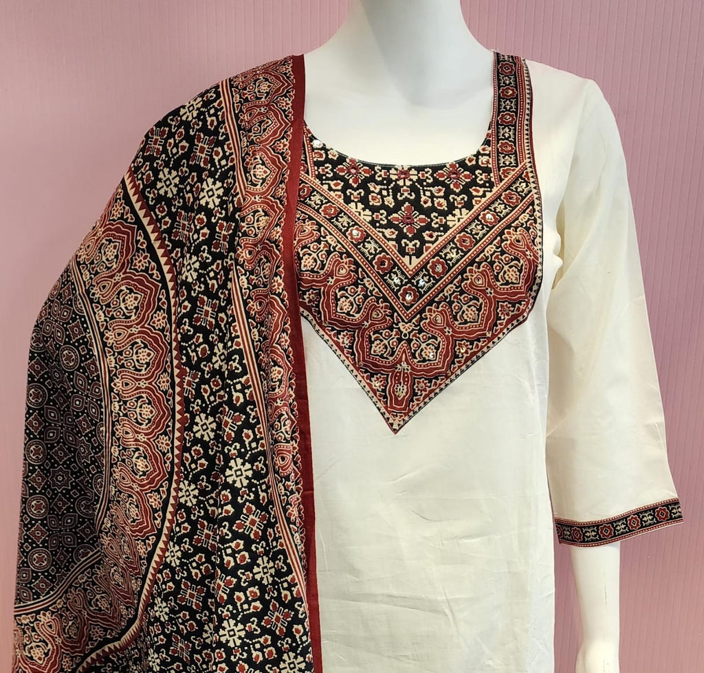 Premium Cotton Ajrak Dress