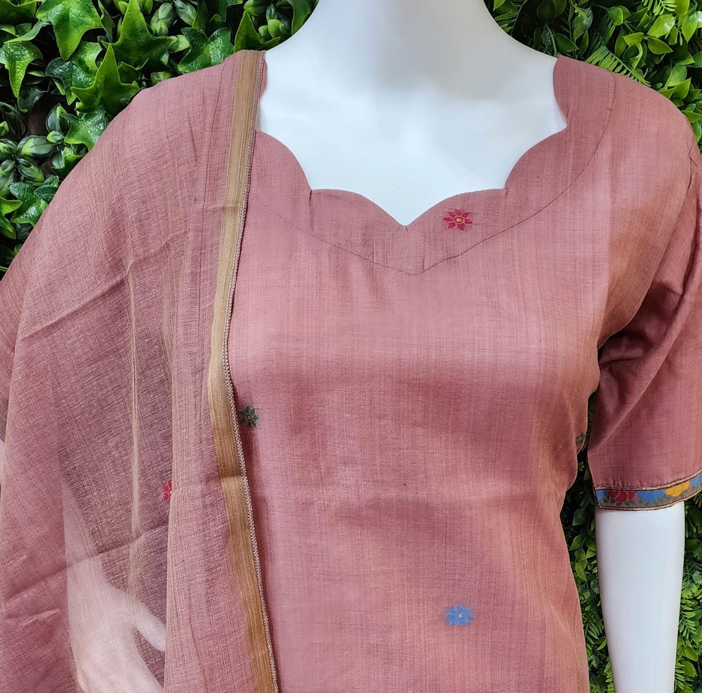 Premium Jamdhani with Kalamkari